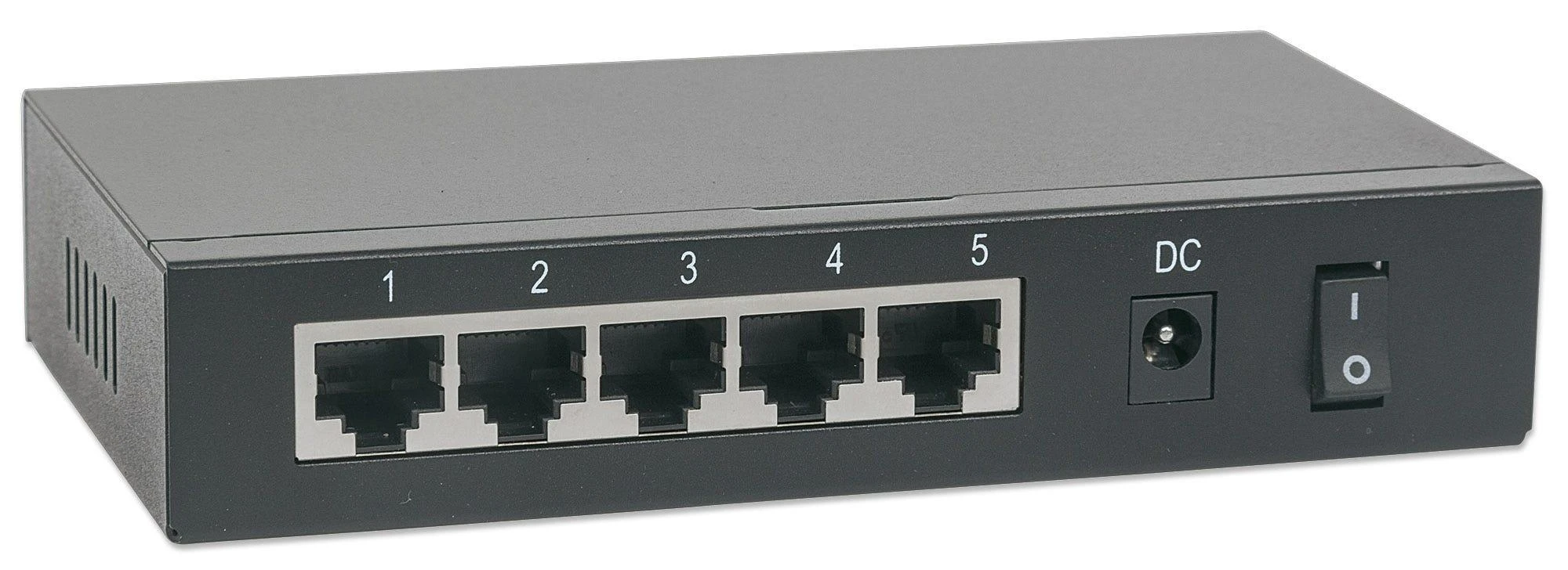Šakotuvas Intellinet PoE-Powered 5x Gigabit Gigabit Ethernet (10/100/1000) Juoda Maitinimas per Eternetą (PoE)