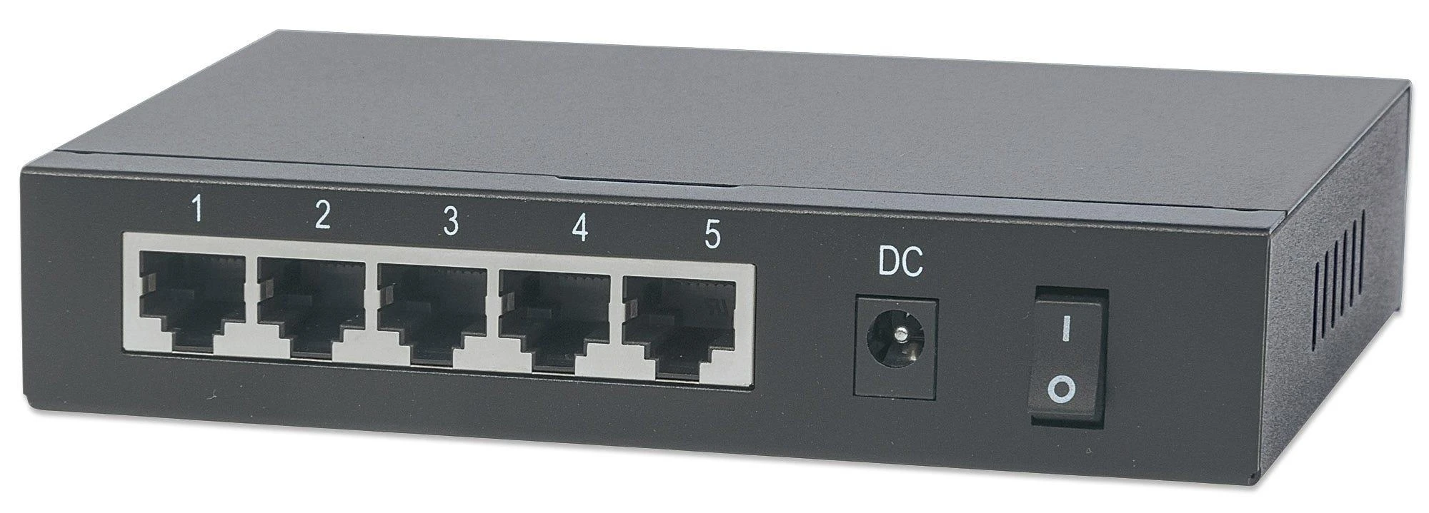 Šakotuvas Intellinet PoE-Powered 5x Gigabit Gigabit Ethernet (10/100/1000) Juoda Maitinimas per Eternetą (PoE)