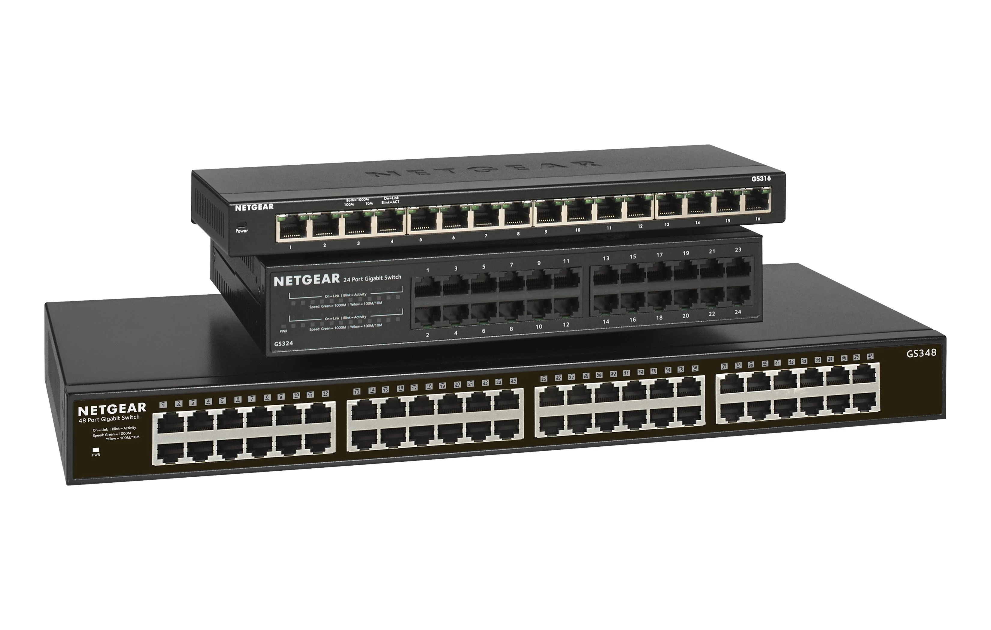 Šakotuvas Jungiklis NETGEAR GS348-100EUS (48x 10/100/1000Mbps)