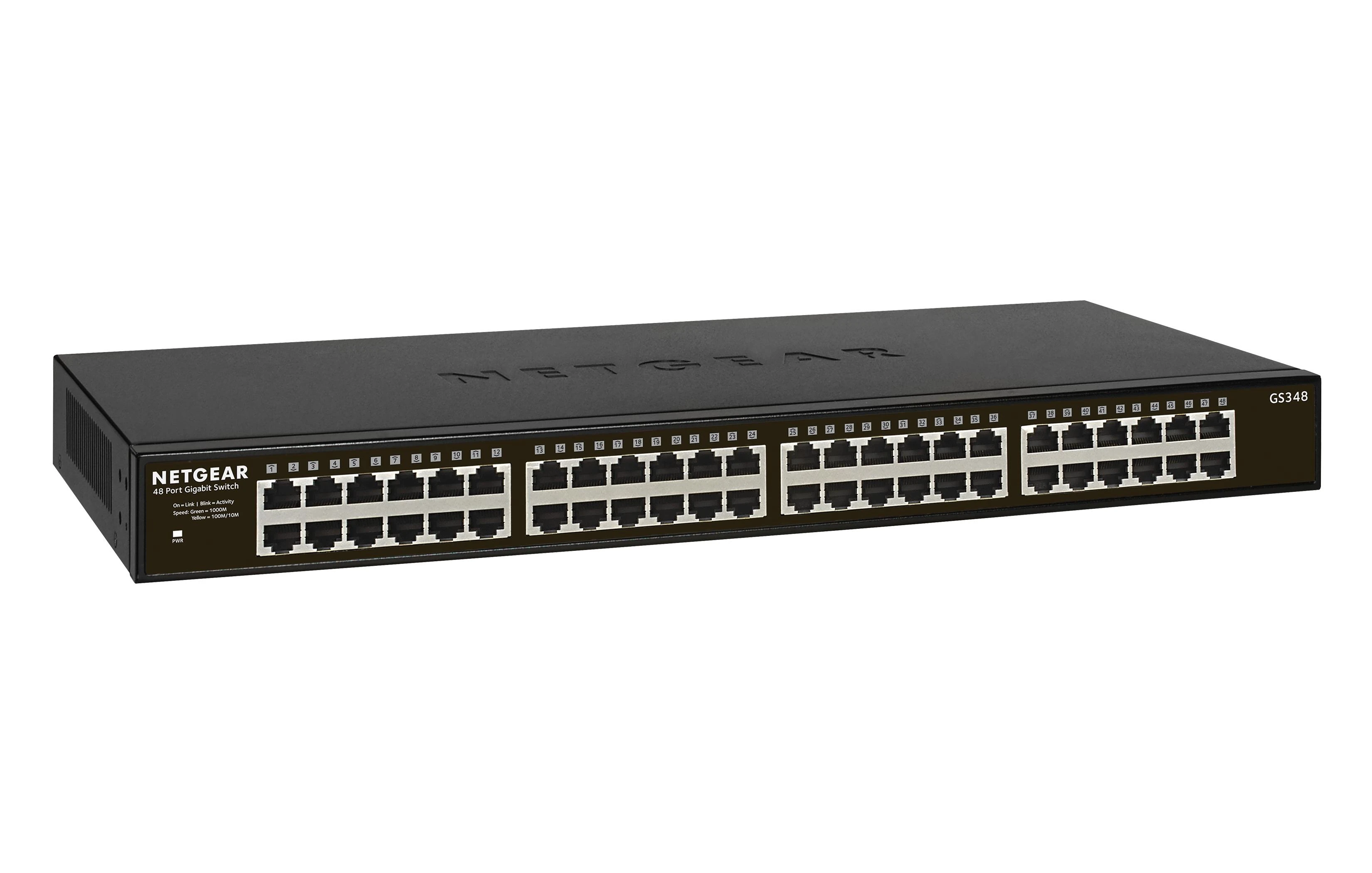 Šakotuvas Jungiklis NETGEAR GS348-100EUS (48x 10/100/1000Mbps)
