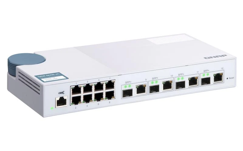 Šakotuvas QNAP QSW-M408-4C tinklo komutatorius Valdomas L2 Gigabit Ethernet (10/100/1000) Balta