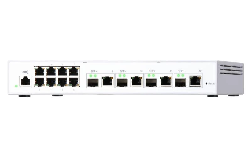 Šakotuvas QNAP QSW-M408-4C tinklo komutatorius Valdomas L2 Gigabit Ethernet (10/100/1000) Balta