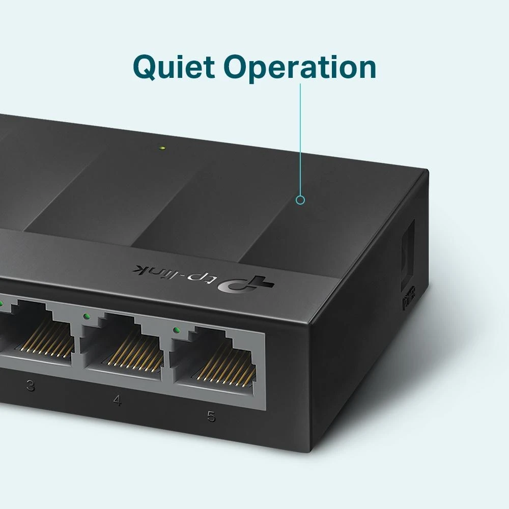 Šakotuvas TP-LINK LS1005G Ne-valdomas Gigabit Ethernet (10/100/1000) Juoda