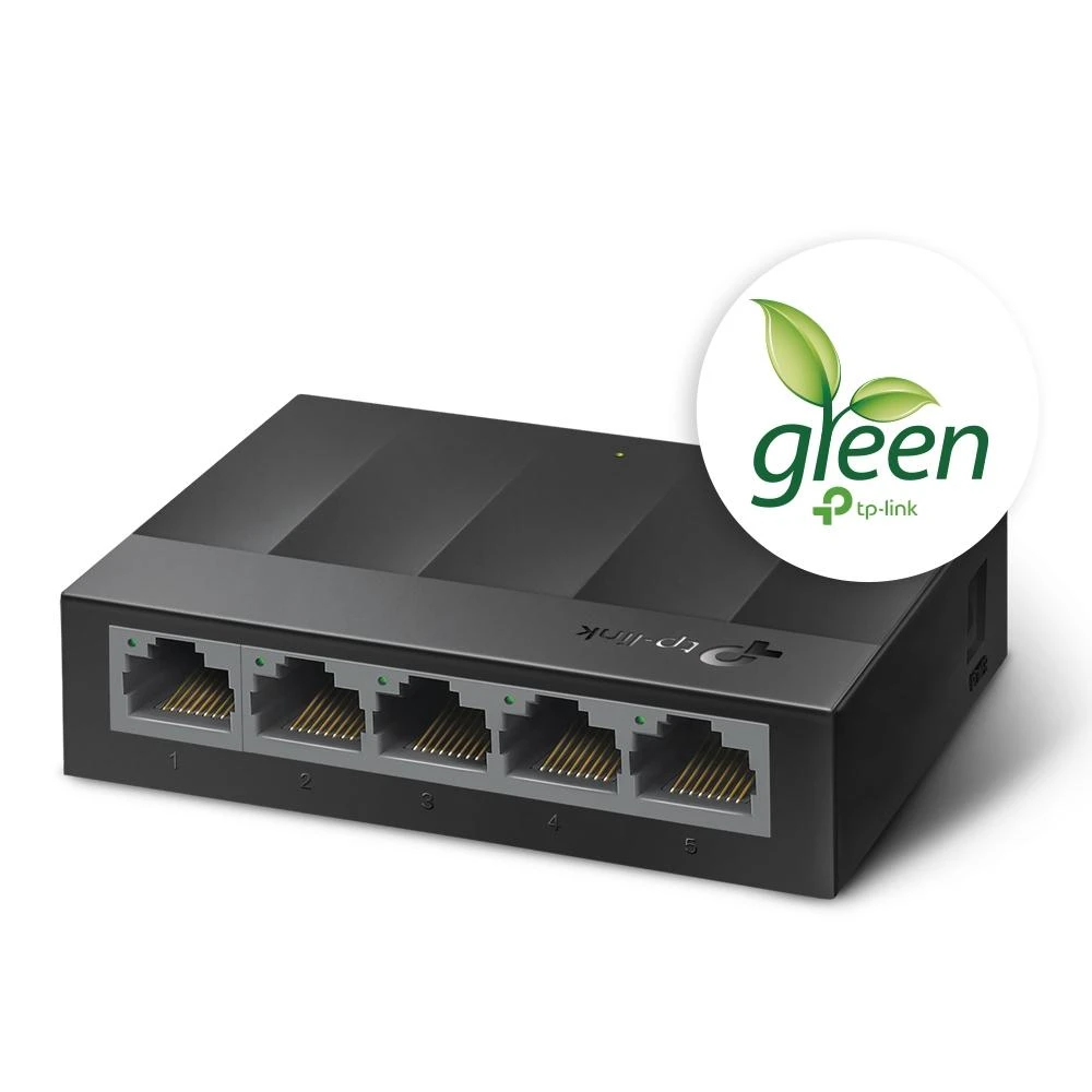 Šakotuvas TP-LINK LS1005G Ne-valdomas Gigabit Ethernet (10/100/1000) Juoda