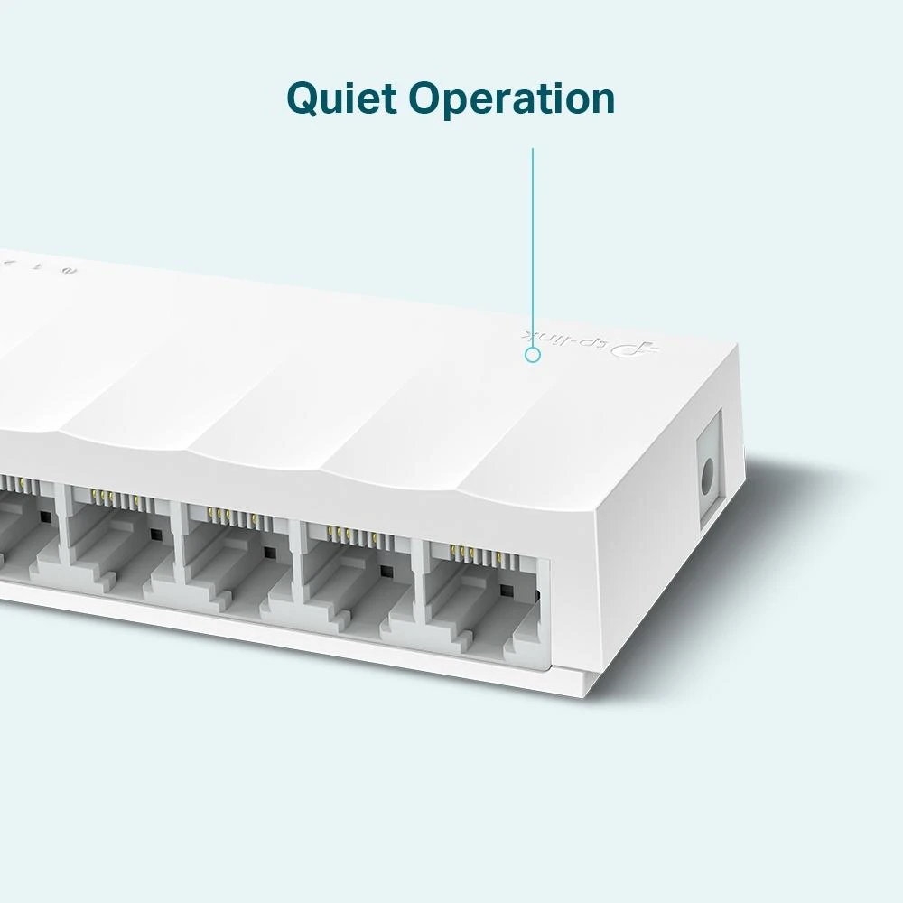 Šakotuvas TP-LINK LiteWave 8 prievadų 10/100M darbalaukio jungiklis 8 10/100M RJ45 prievadų darbalaukio plastikinis dėklas