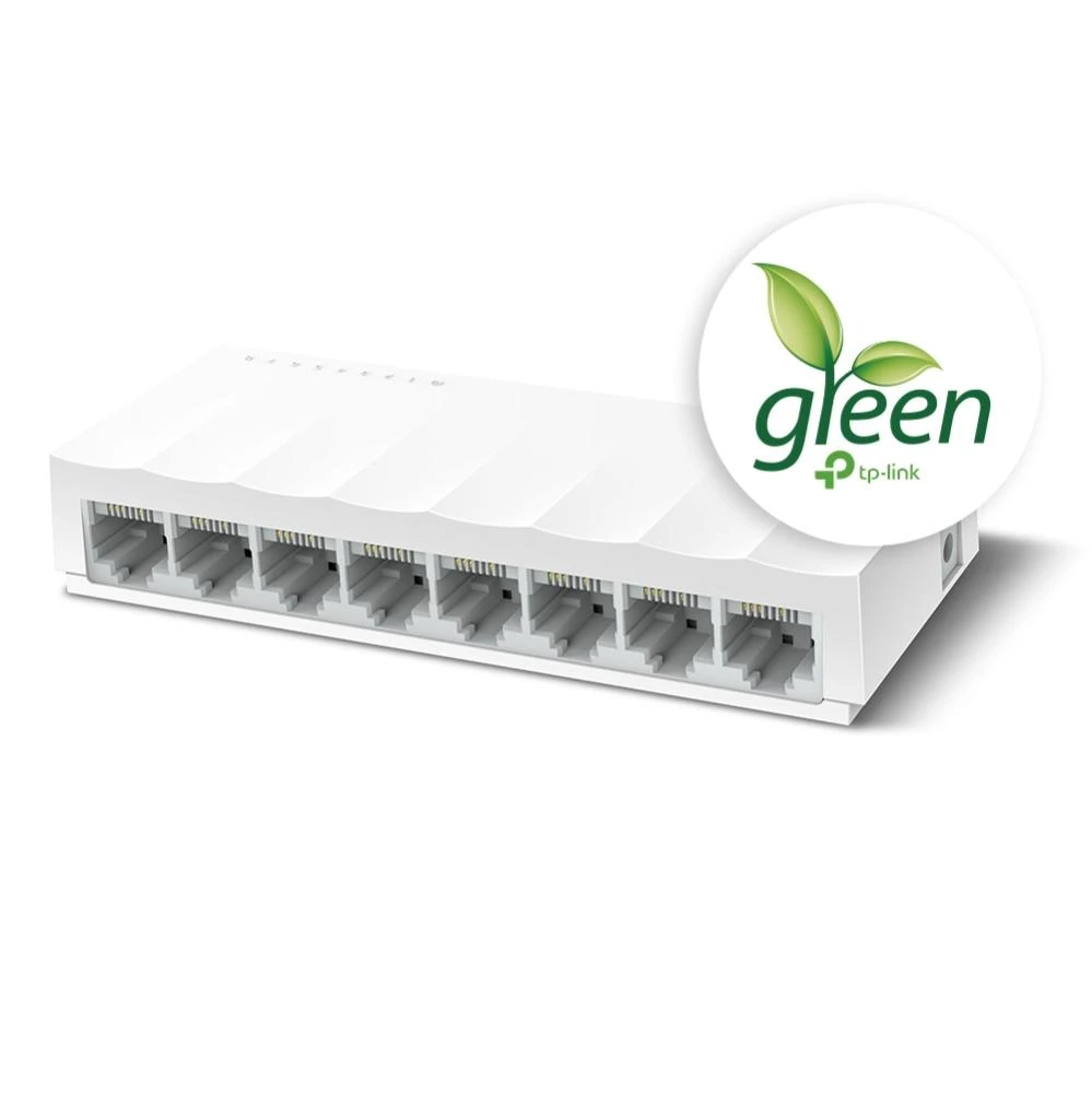 Šakotuvas TP-LINK LiteWave 8 prievadų 10/100M darbalaukio jungiklis 8 10/100M RJ45 prievadų darbalaukio plastikinis dėklas