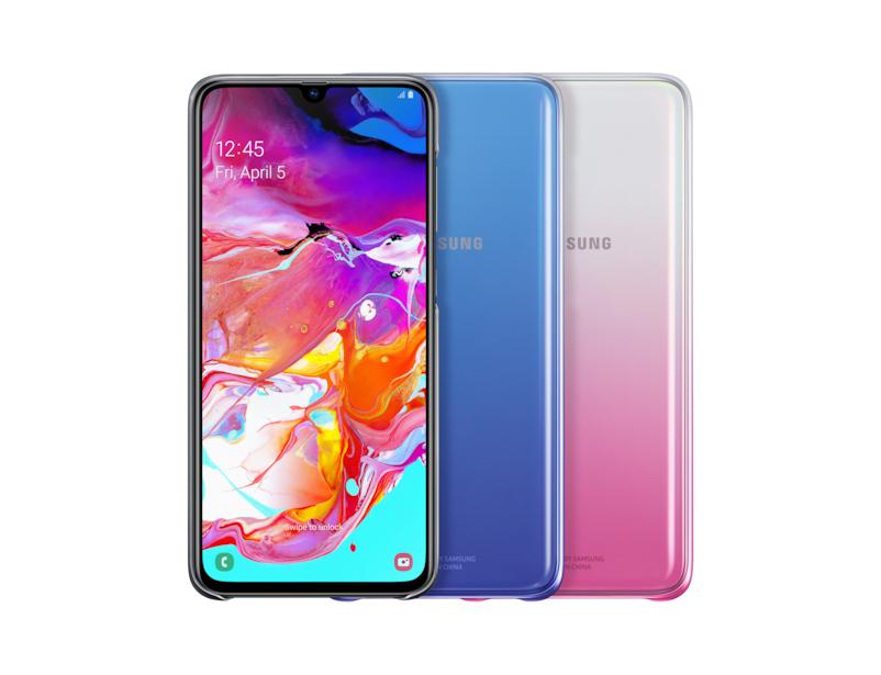 Dėklas Samsung Galaxy A70 Gradation Nugarėlė Rožinė