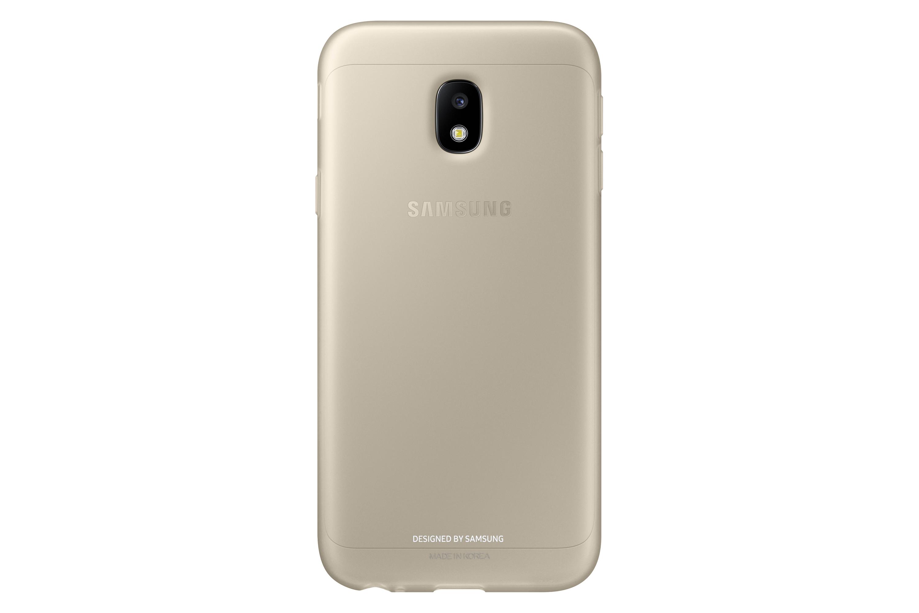 Samsung Galaxy J3 (2017) silikoninis dėklas (Auksinis) AJ330TFEG 
