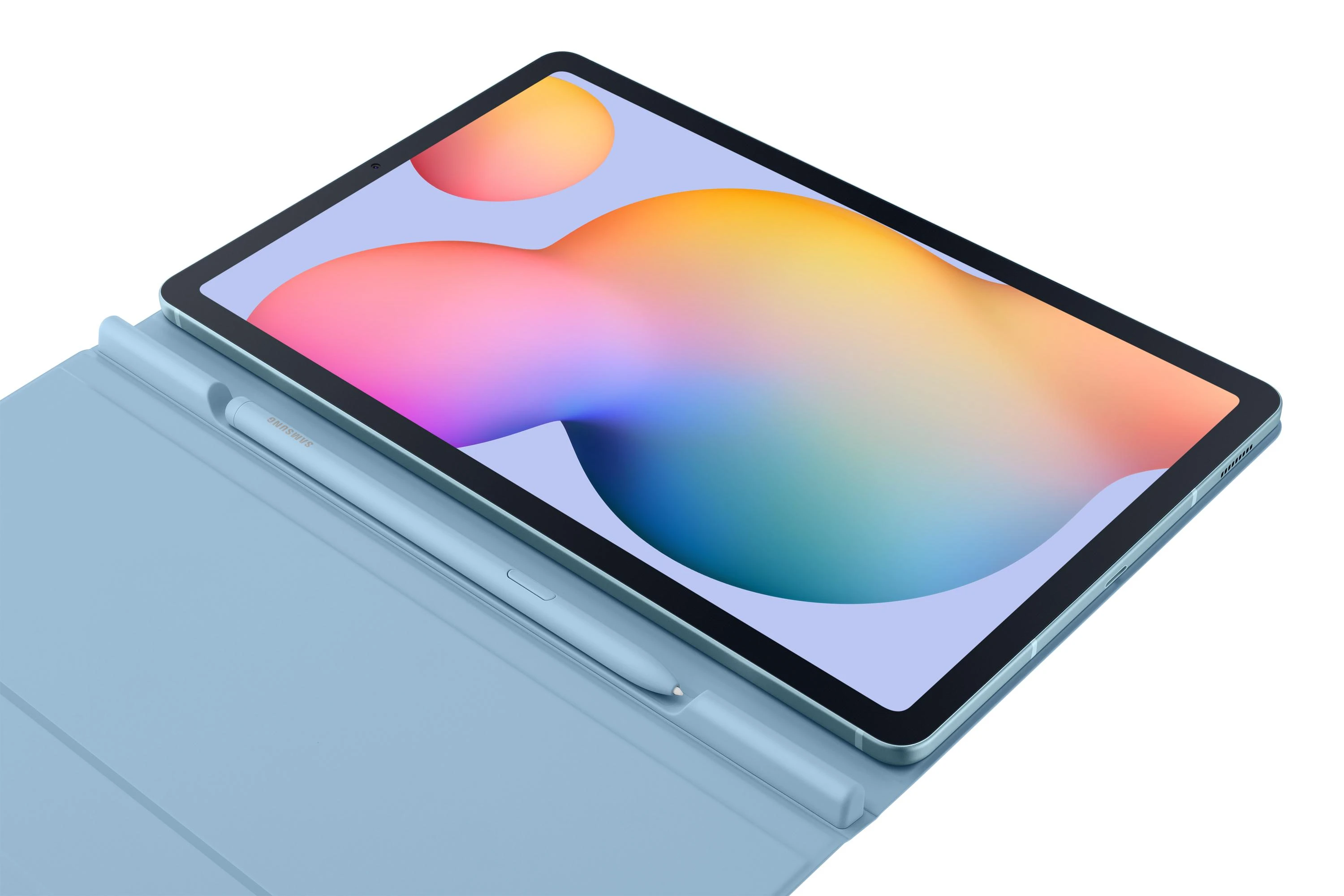 Samsung Galaxy Tab S6 Lite Atverčiamas Dėklas Mėlynas