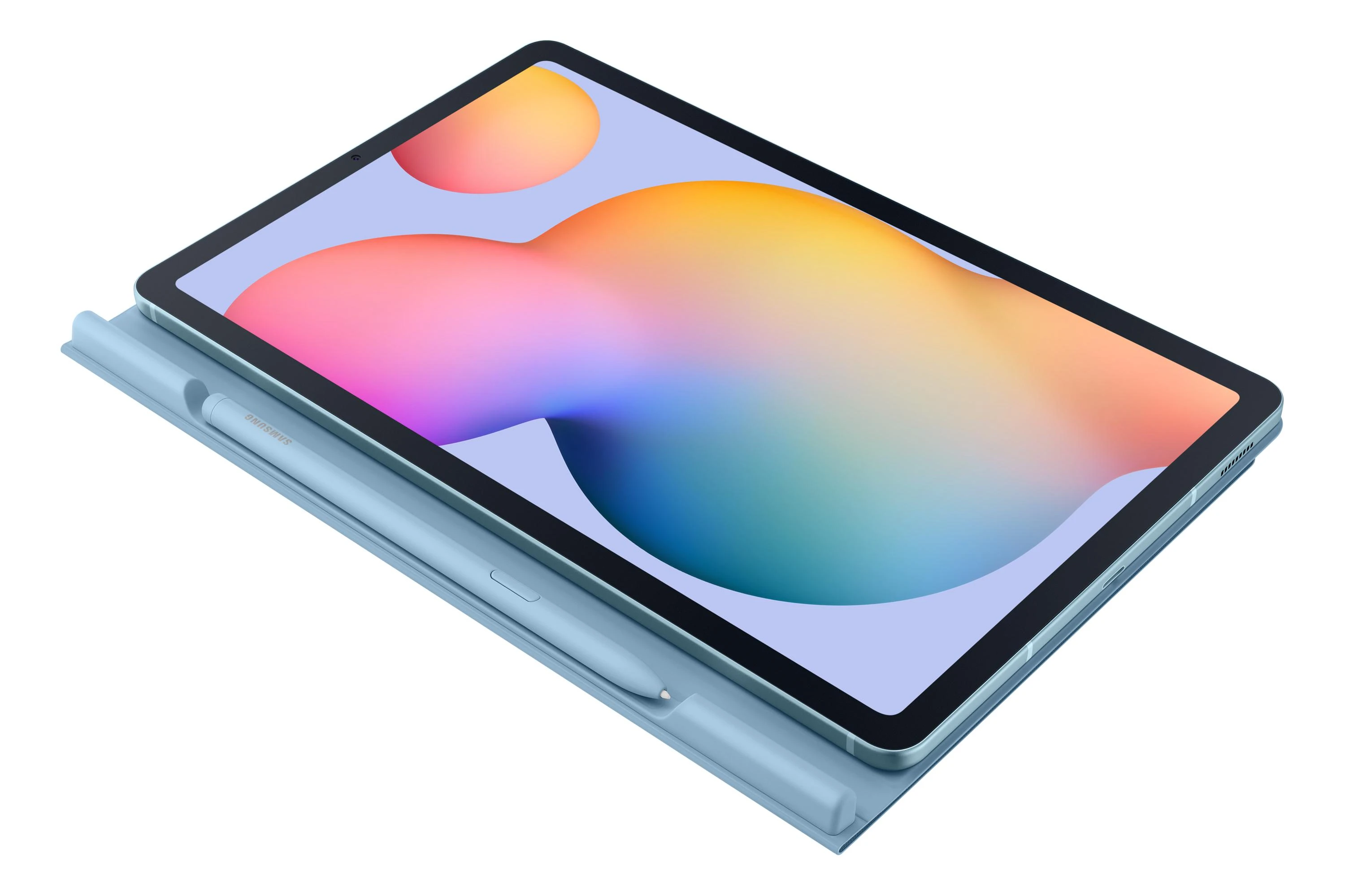 Samsung Galaxy Tab S6 Lite Atverčiamas Dėklas Mėlynas