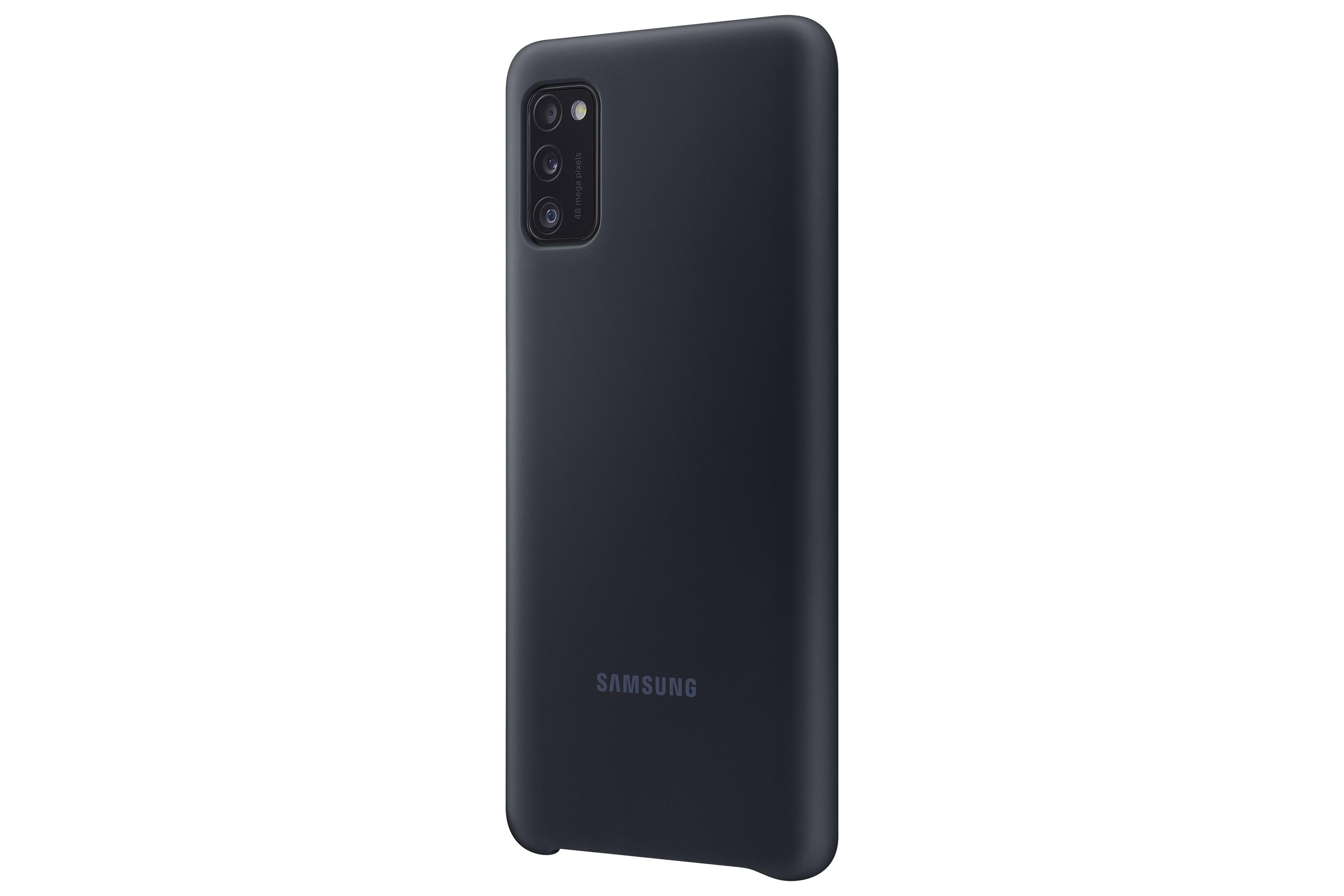 PA415TBE Silikoninis dėklas skirtas Samsung Galaxy A41 (Juodas)