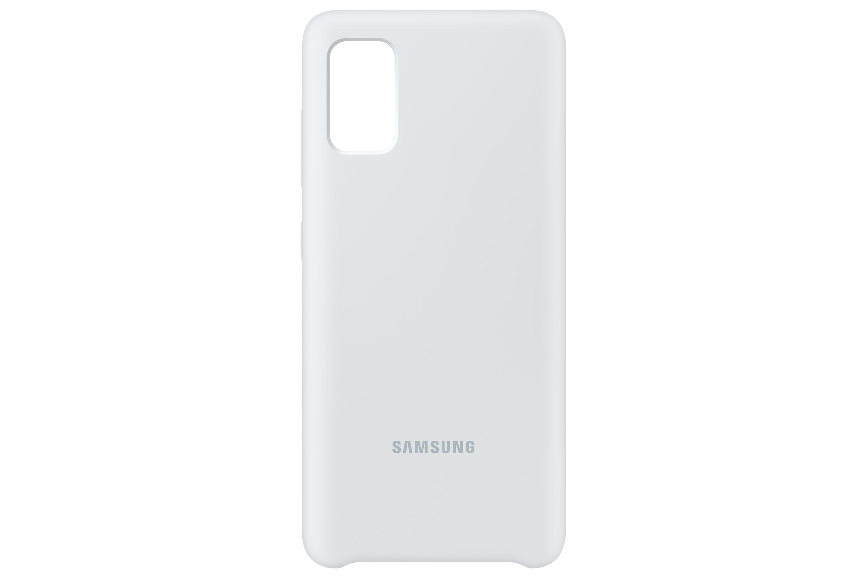 PA415TWE Silikoninis dėklas skirtas Samsung Galaxy A41 (Baltas)