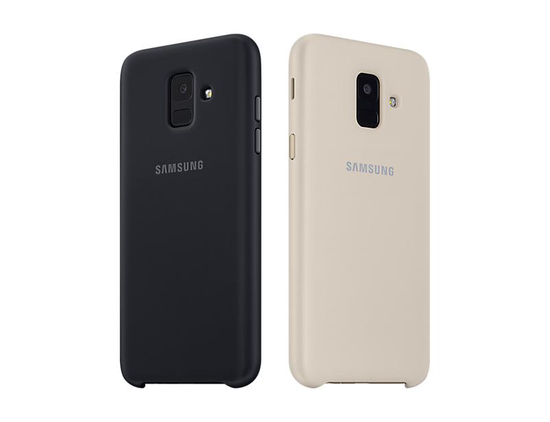 Samsung Galaxy A6 dėklas Dual Layer (Auksinis)