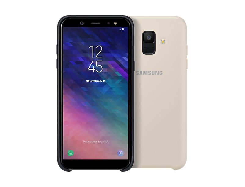 Samsung Galaxy A6 dėklas Dual Layer (Auksinis)
