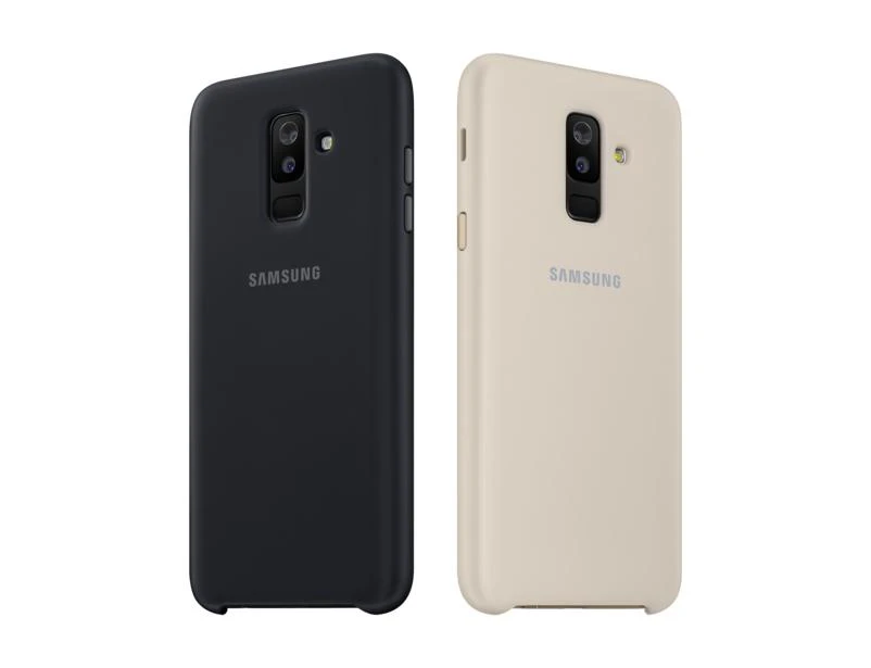 Samsung Galaxy A6+ (2018) dėklas Dual Layer (Auksinis) PA605CFE 