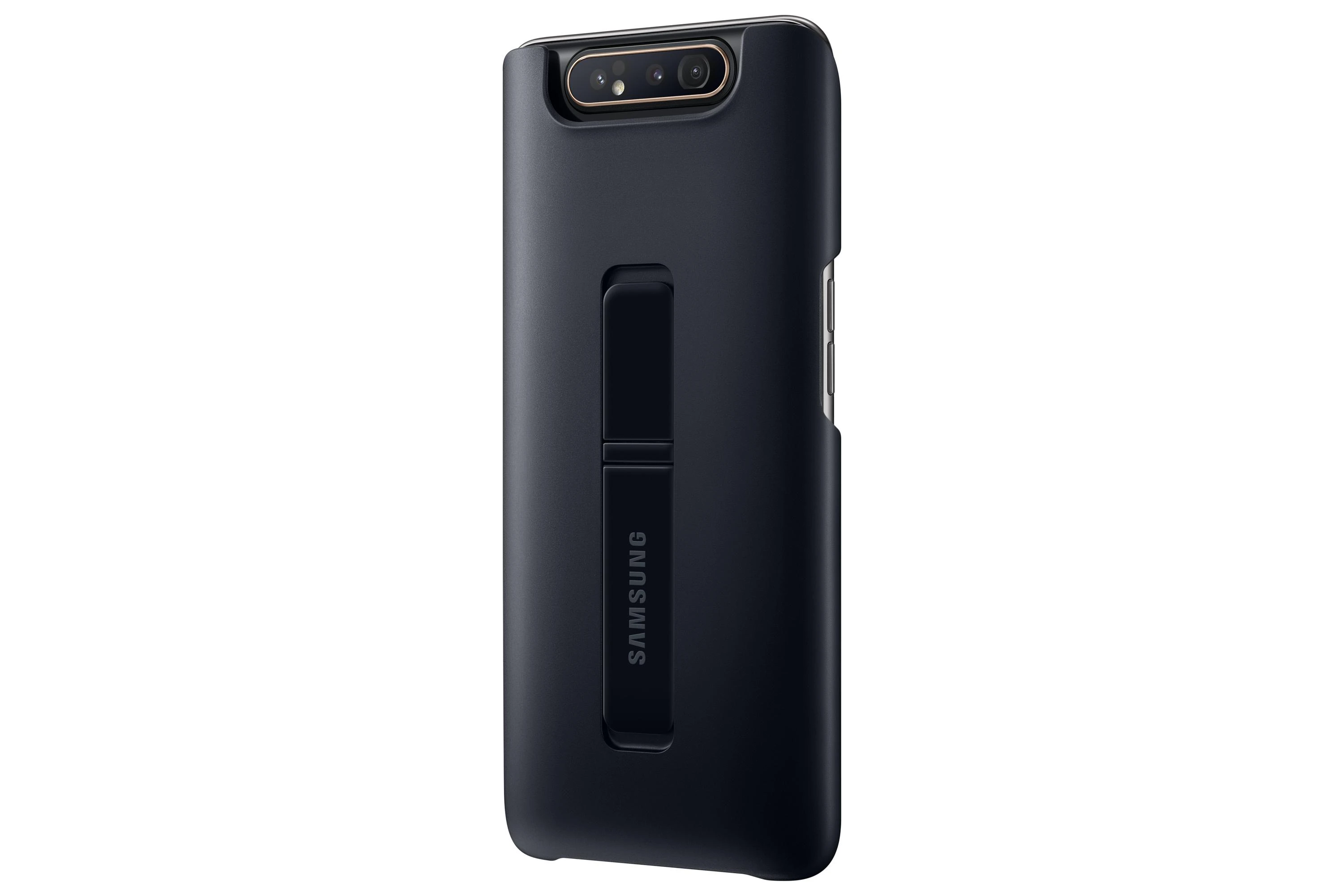 Samsung Galaxy A80 dėkliukas su stovu (Juodas) PA805CBE 