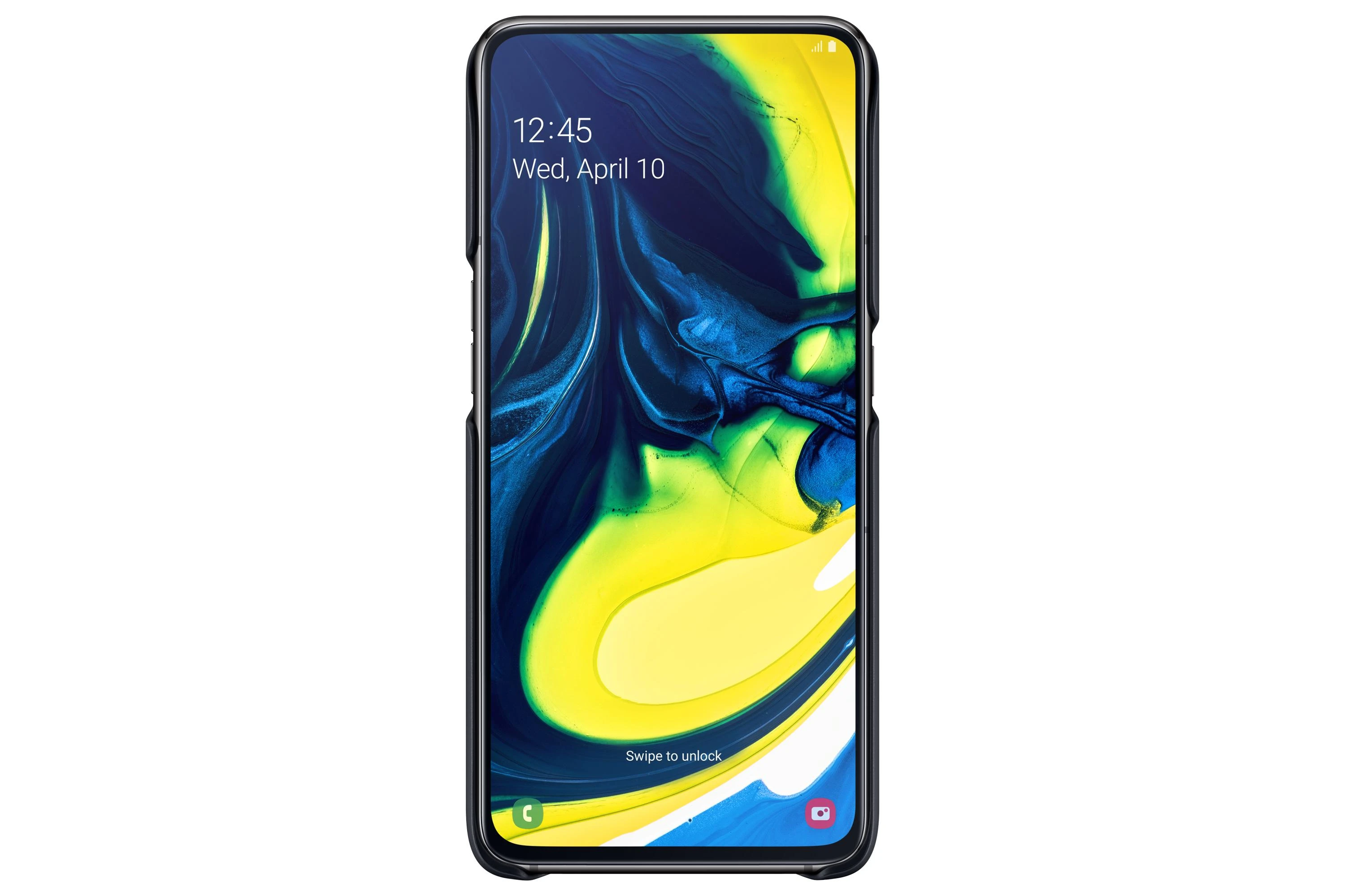 Samsung Galaxy A80 dėkliukas su stovu (Juodas) PA805CBE 