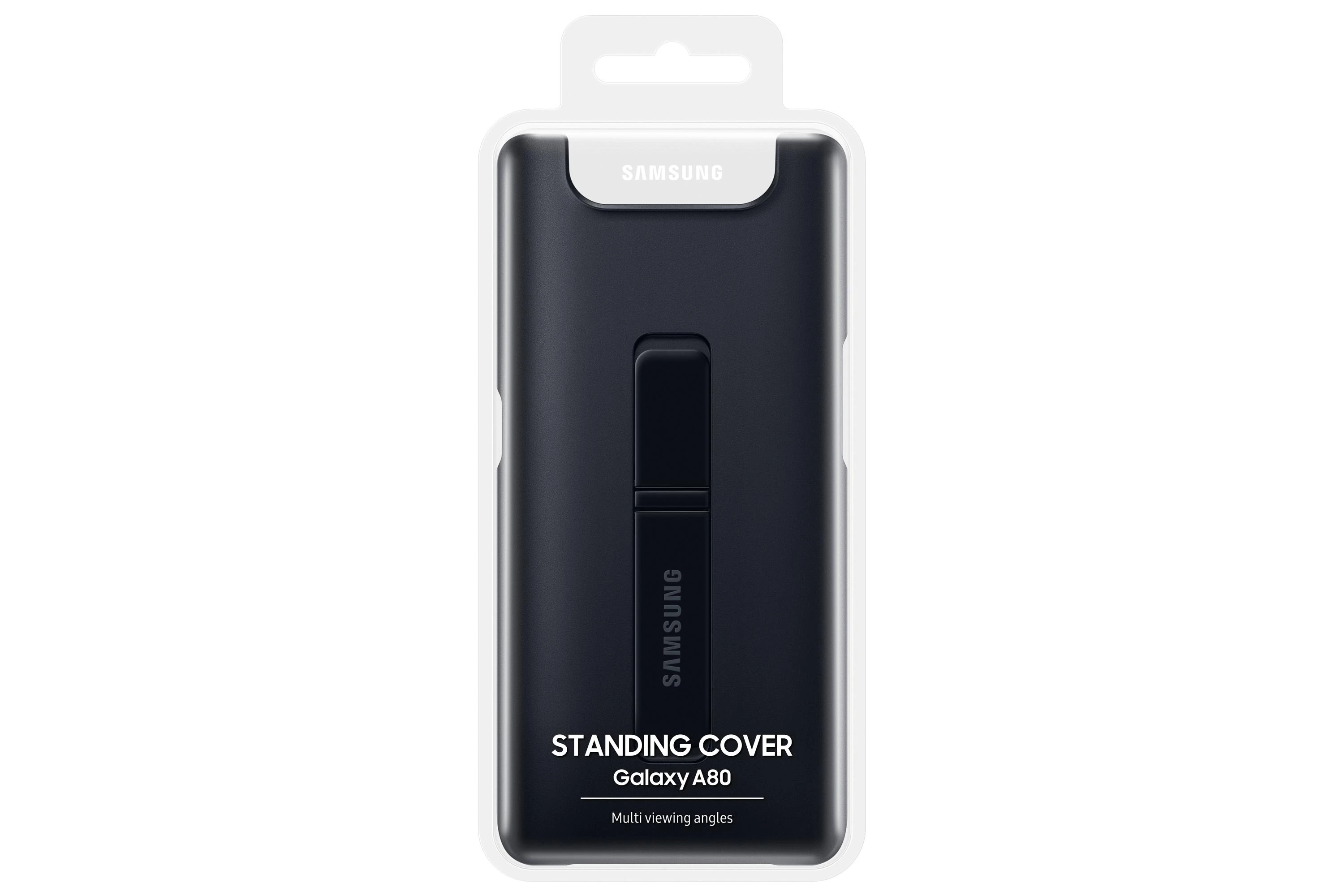 Samsung Galaxy A80 dėkliukas su stovu (Juodas) PA805CBE 