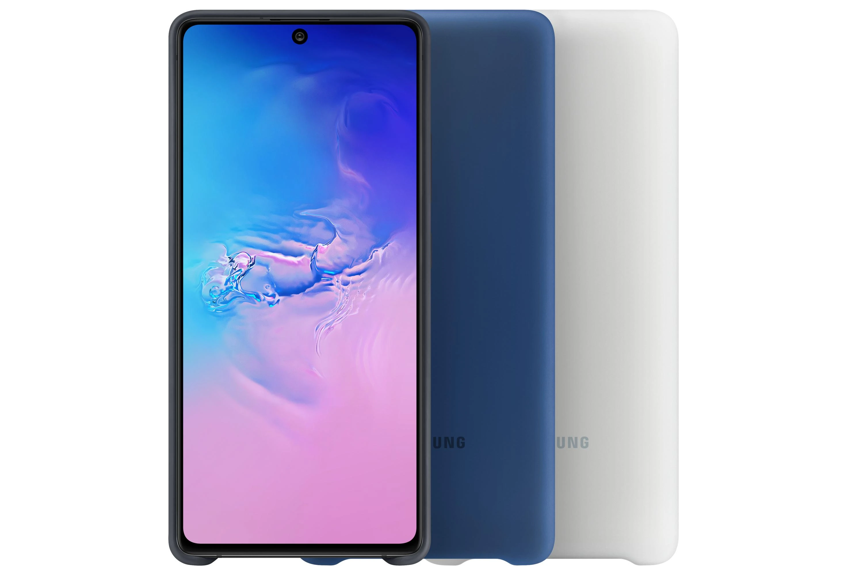 Dėklas Samsung Galaxy S10 Lite Silikoninė Nugarėlė Balta