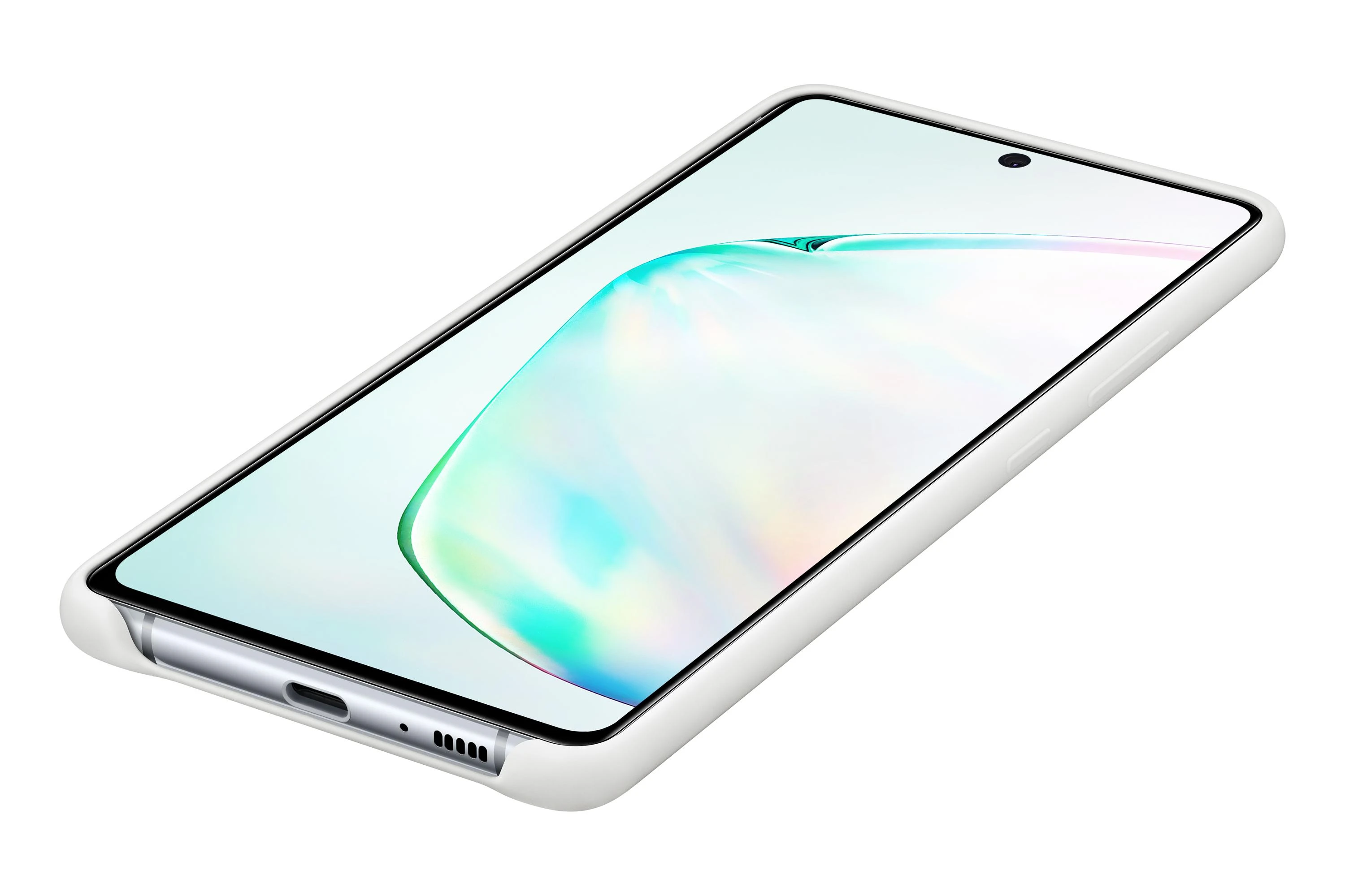 Dėklas Samsung Galaxy S10 Lite Silikoninė Nugarėlė Balta