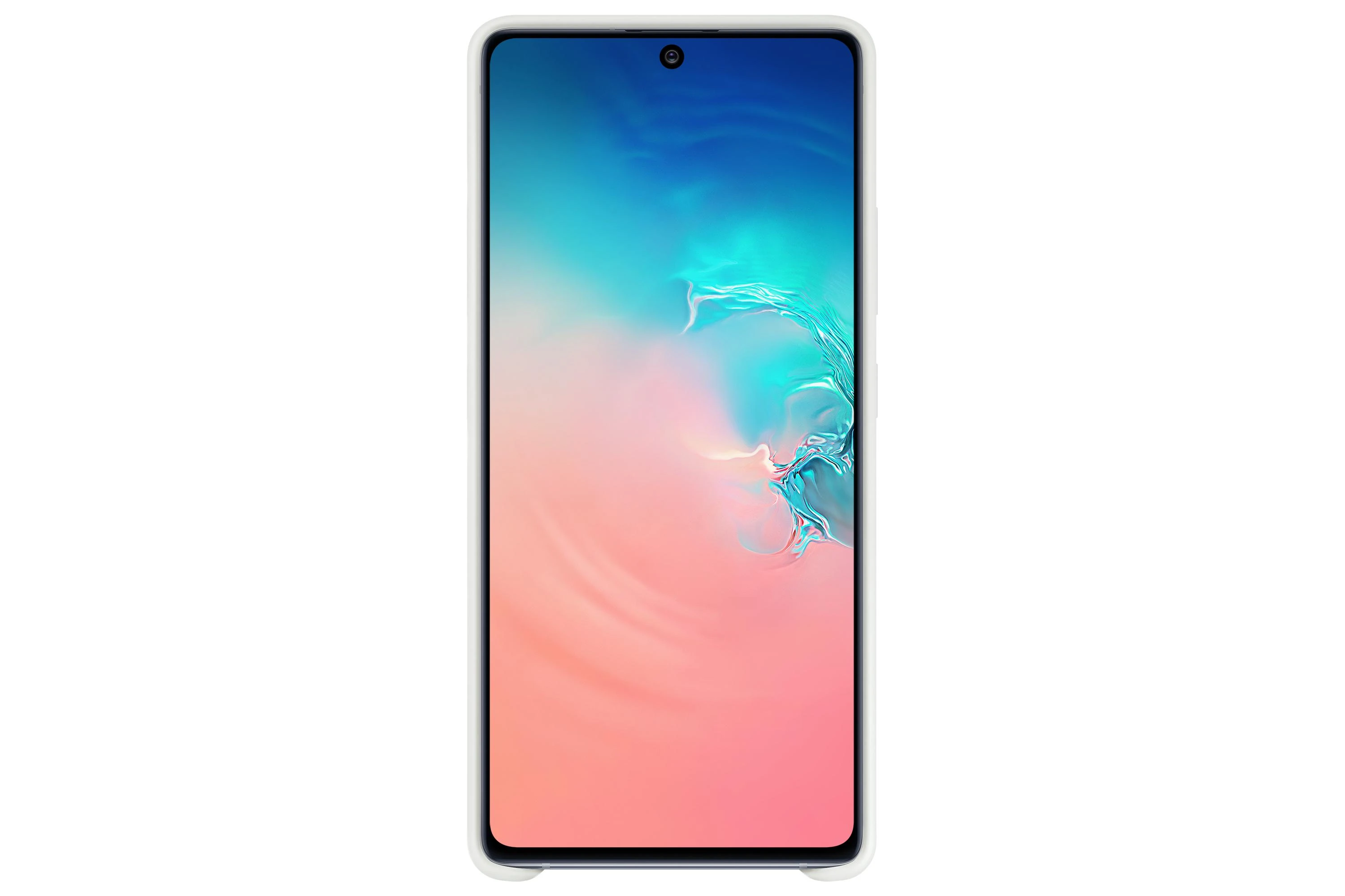 Dėklas Samsung Galaxy S10 Lite Silikoninė Nugarėlė Balta