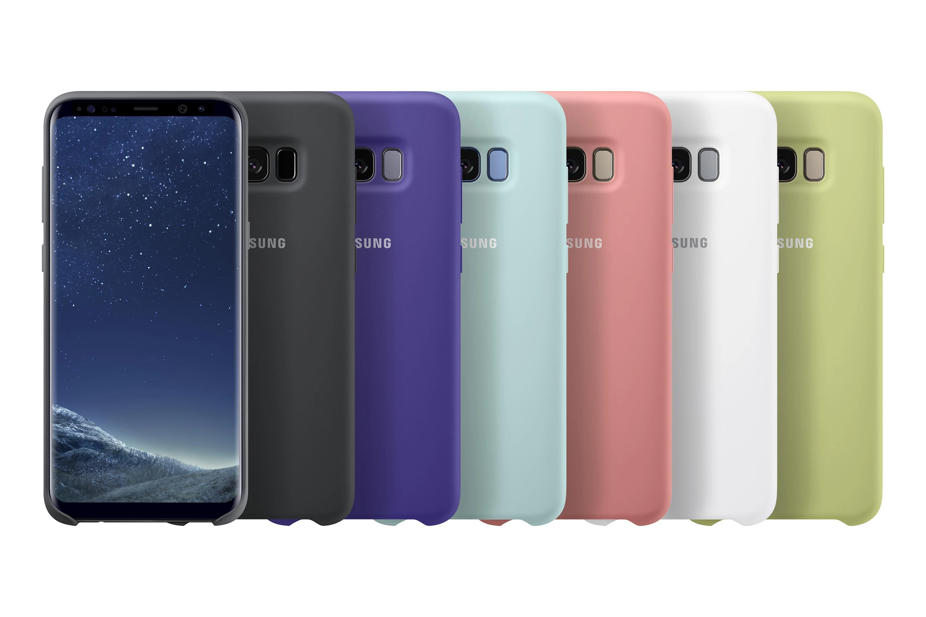 Samsung Galaxy S8+ silikoninis dėklas (Baltas) PG955TWE 
