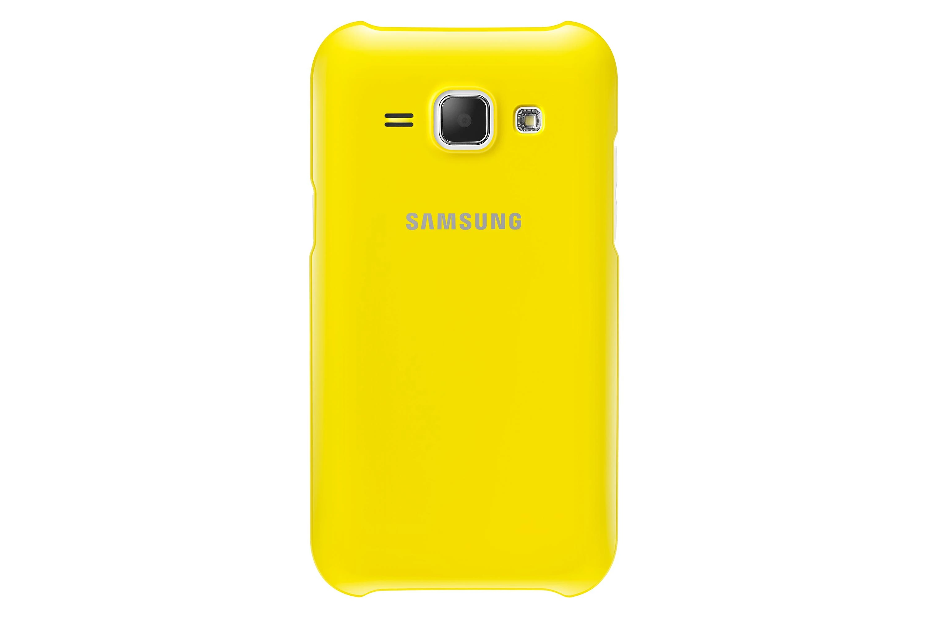 Samsung Galaxy J1 apsauginis dėklas (Geltonas)