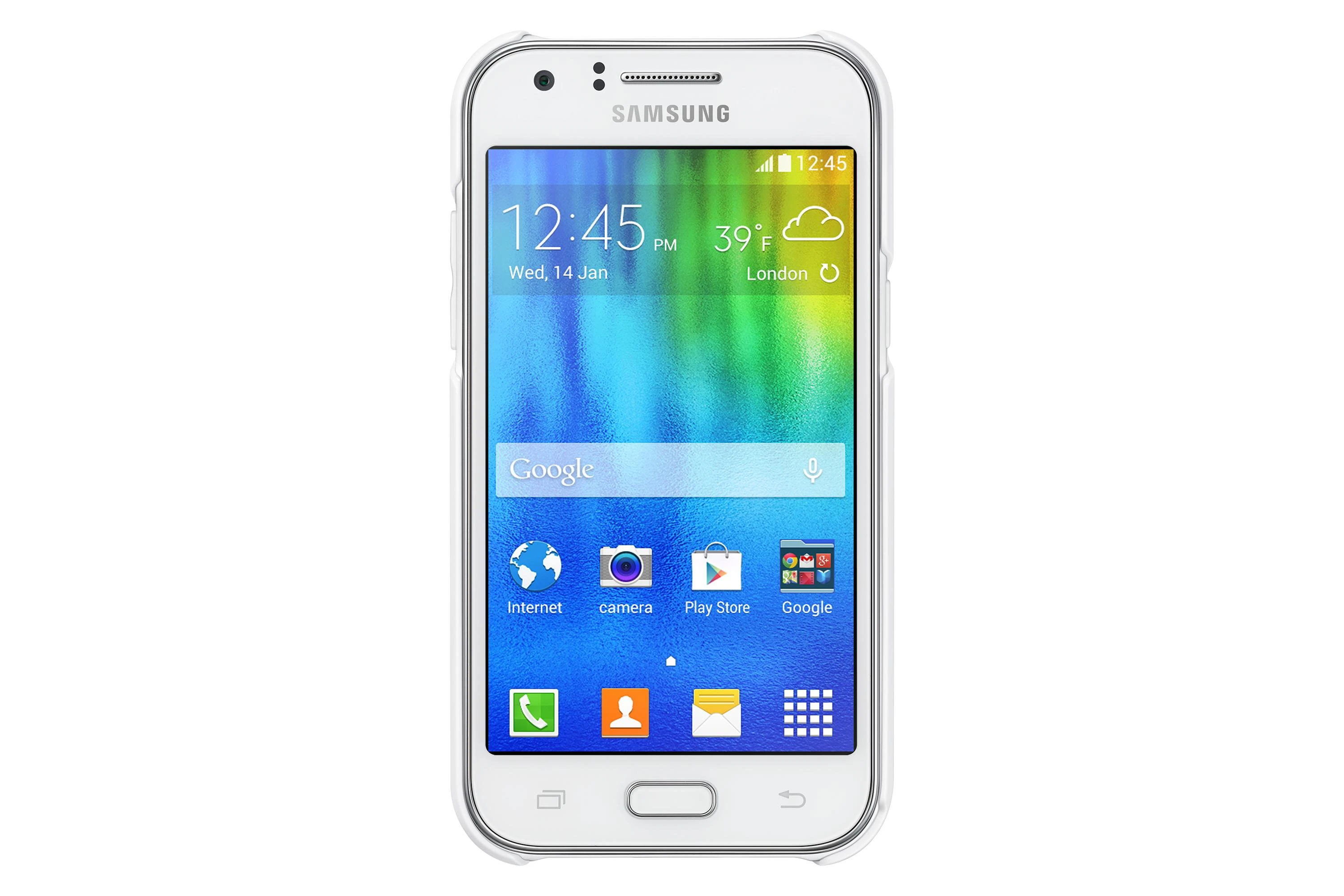 Samsung Galaxy J1 apsauginis dėklas (Geltonas)