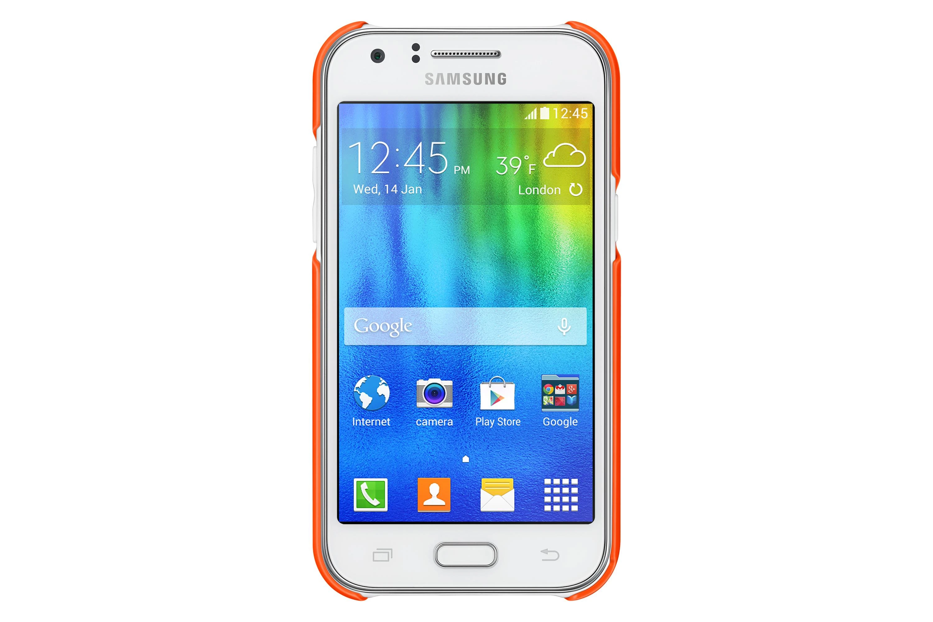 Samsung Galaxy J1 apsauginis dėklas (Geltonas)