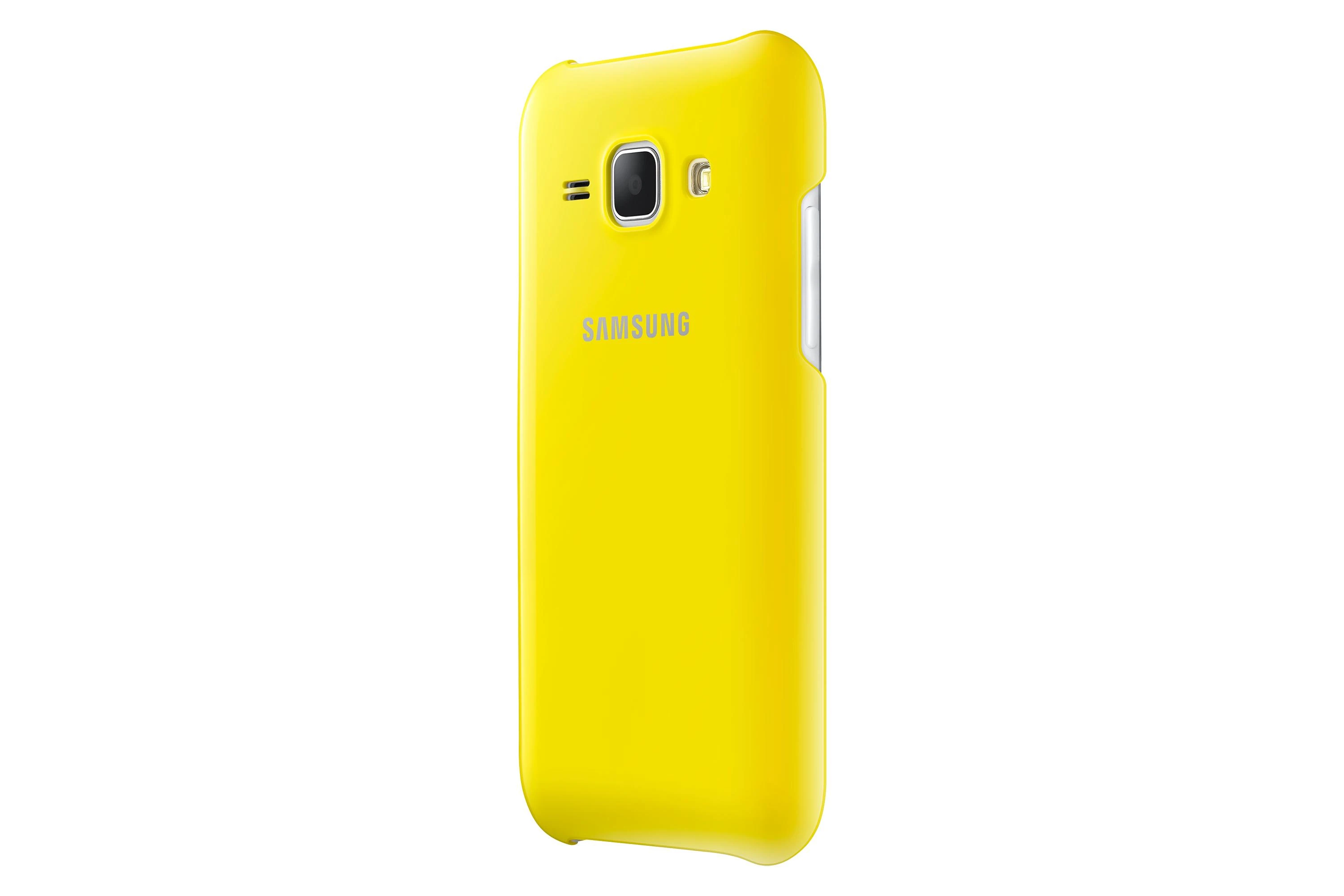 Samsung Galaxy J1 apsauginis dėklas (Geltonas)