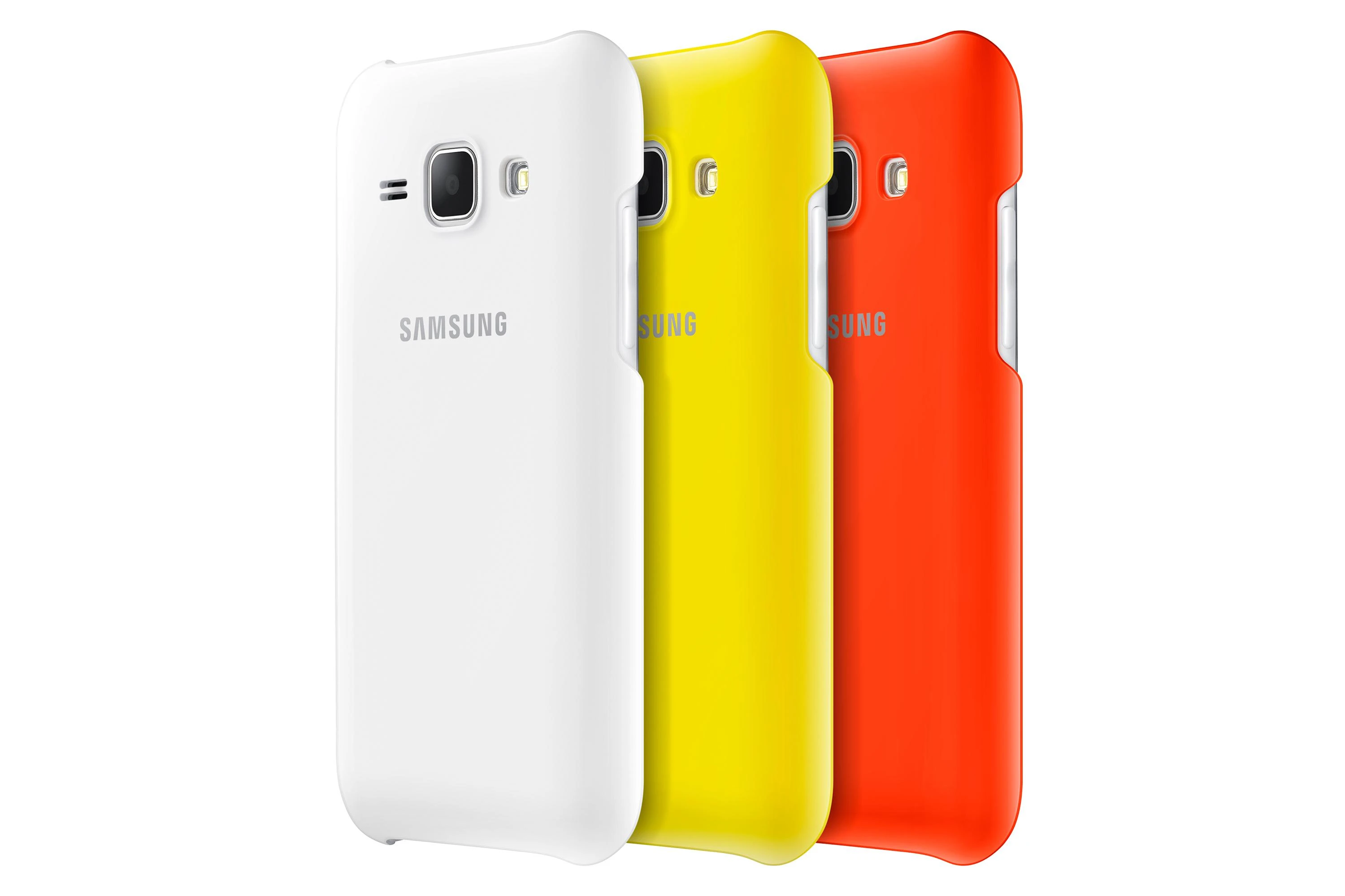 Samsung Galaxy J1 apsauginis dėklas (Geltonas)