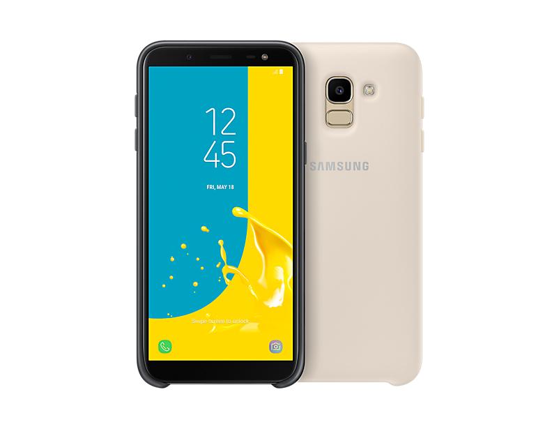 Galaxy J6 dviejų sluoksnių dėklas (Juodas)