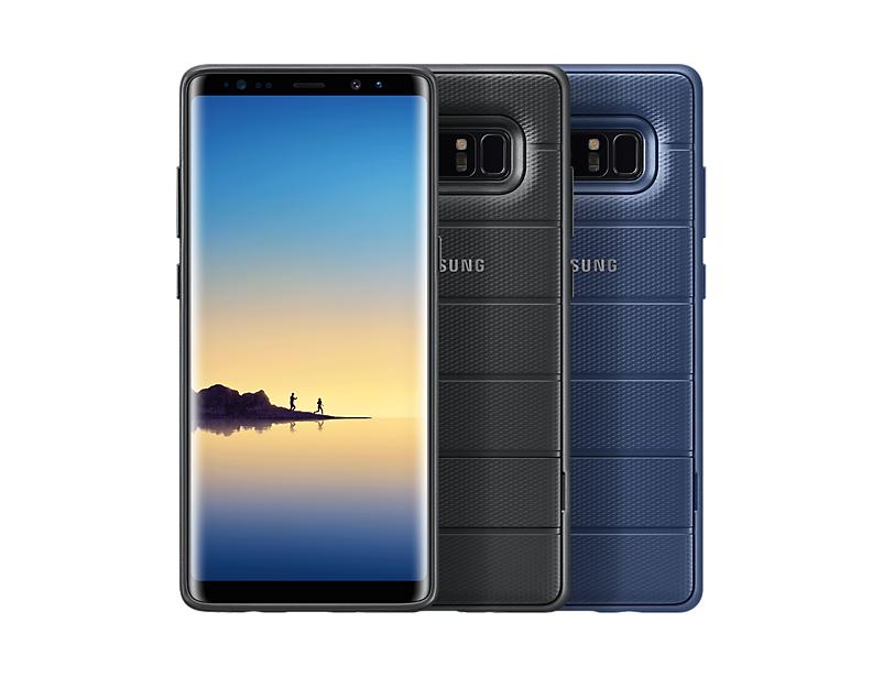Samsung Note 8 Apsauginis Atverčiamas Dėklas Juodas