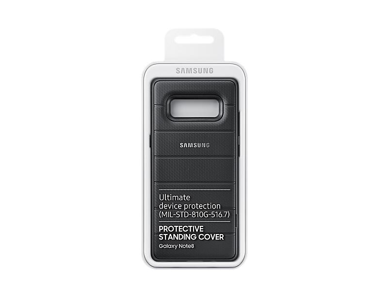 Samsung Note 8 Apsauginis Atverčiamas Dėklas Juodas
