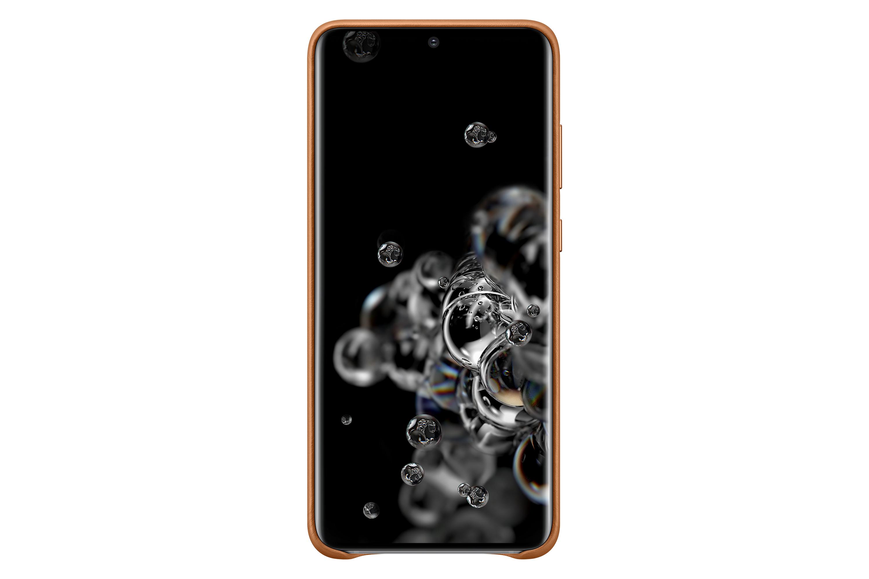 Dėklas VG988LAE odinis dangtelis, skirtas Samsung Galaxy S20 Ultra (rudas)