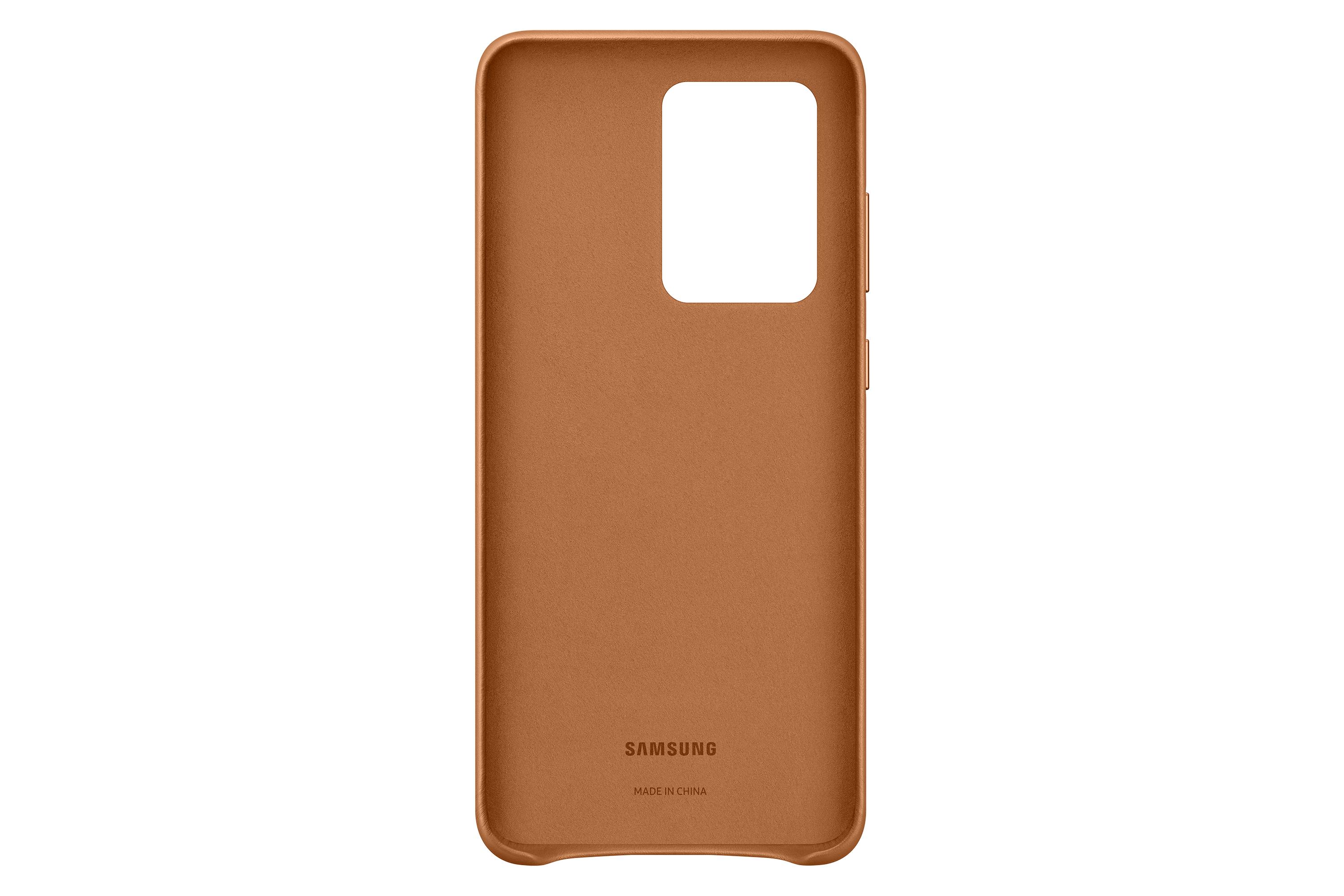 Dėklas VG988LAE odinis dangtelis, skirtas Samsung Galaxy S20 Ultra (rudas)