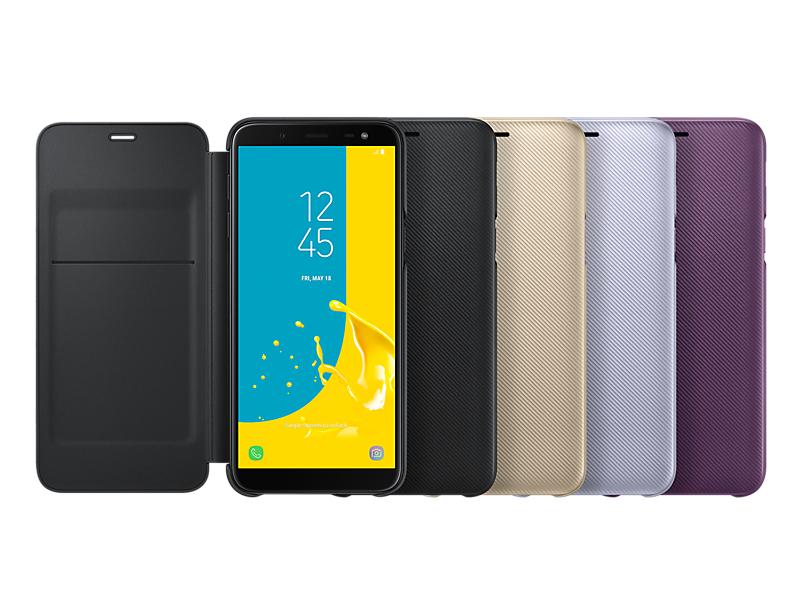 Samsung Galaxy J6 (2018) dėklas - piniginė (Violetinis) WJ600CEE