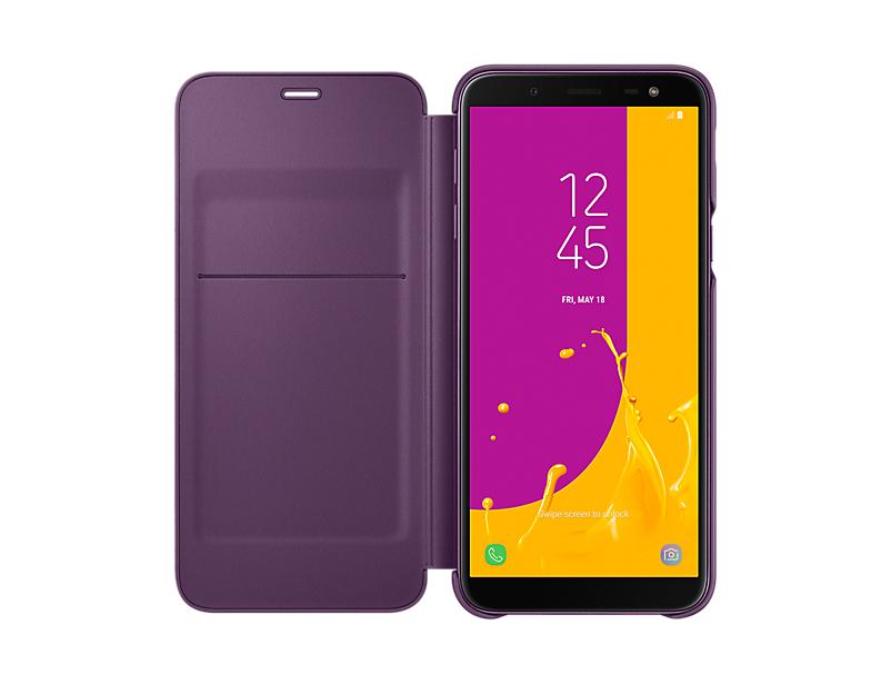 Samsung Galaxy J6 (2018) dėklas - piniginė (Violetinis) WJ600CEE