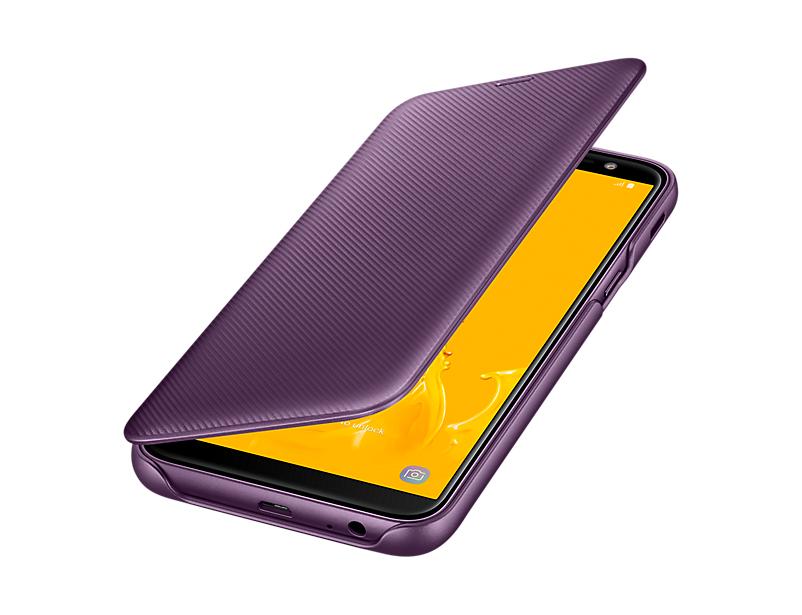 Samsung Galaxy J6 (2018) dėklas - piniginė (Violetinis) WJ600CEE