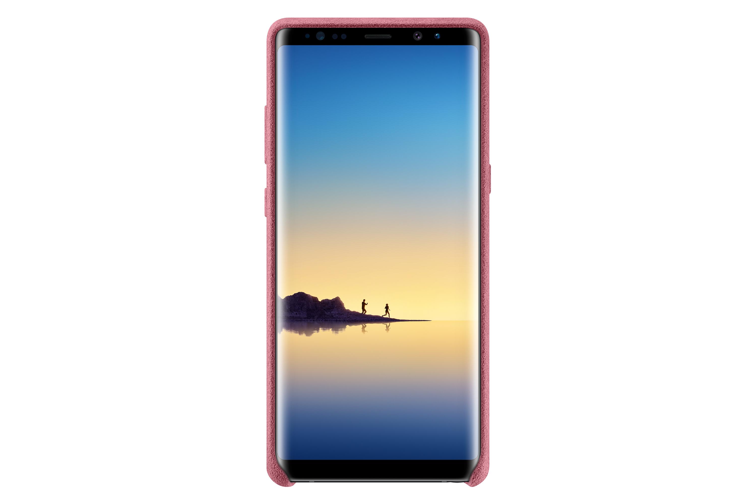 Dėklas Samsung Galaxy Note 8 nugarėlė Alcantara Rožinė