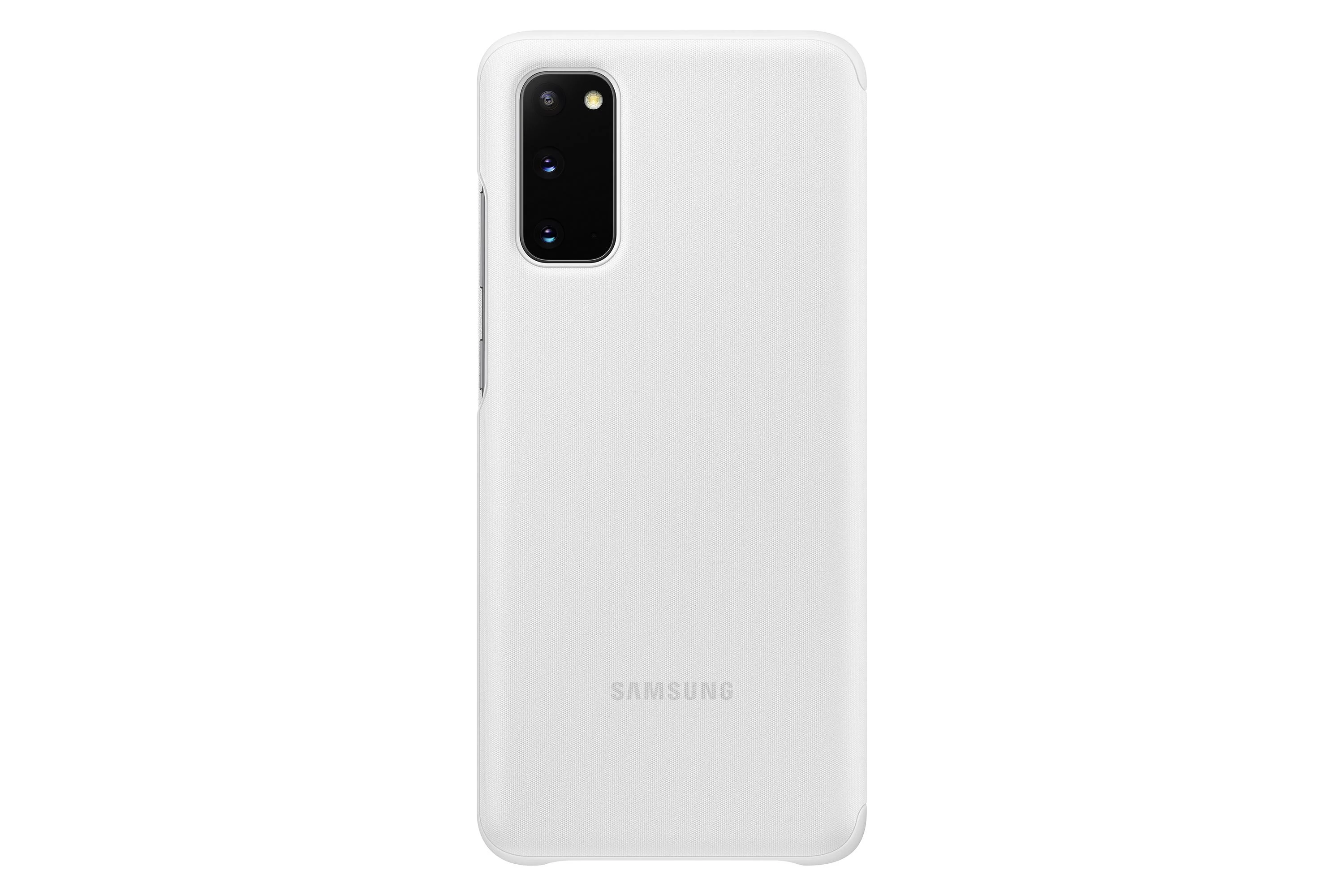 Dėklas ZG980CWE Aiškaus vaizdo dangtelis, skirtas Samsung Galaxy S20 (Baltas)