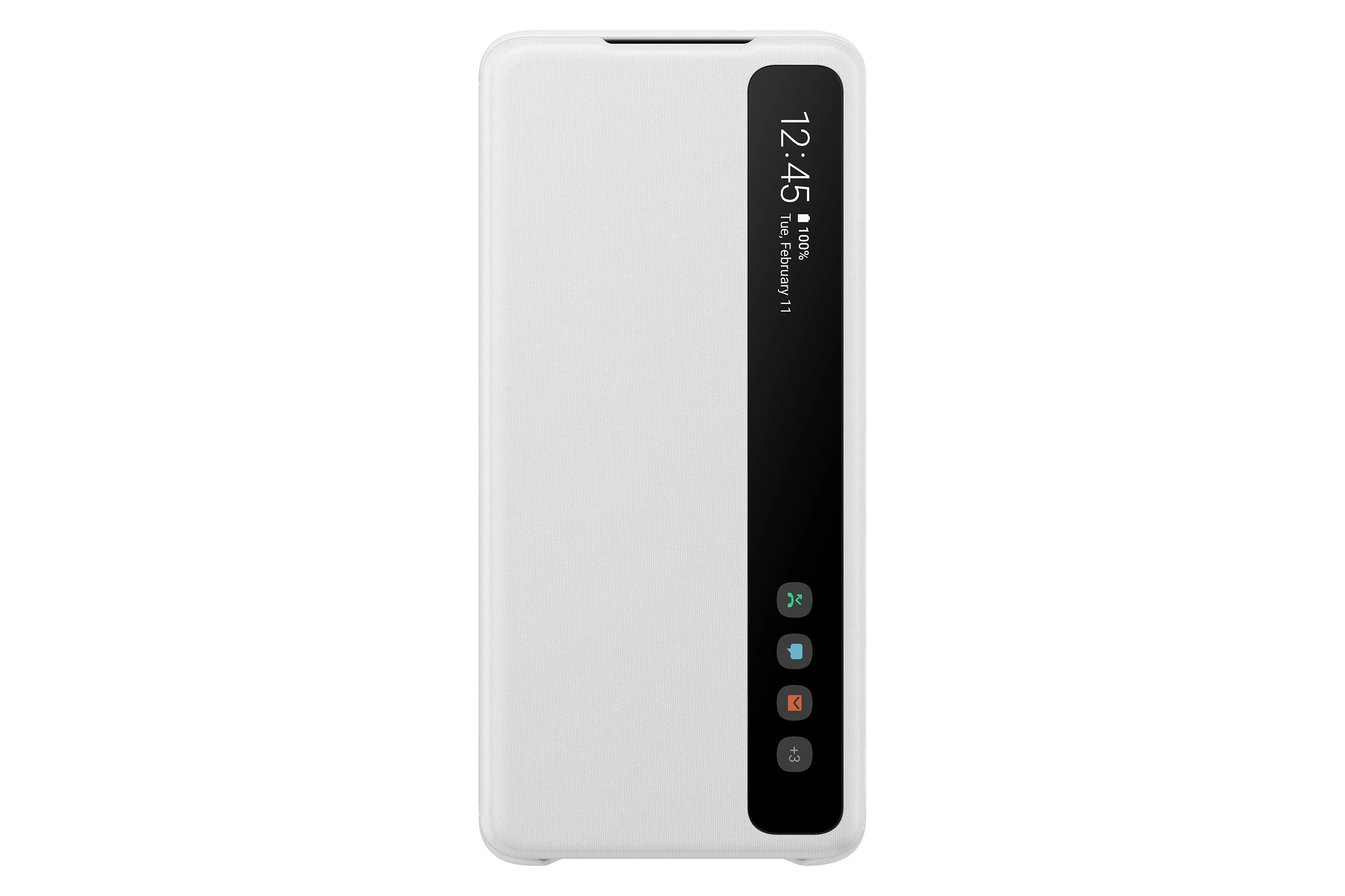 Dėklas ZG985CWE Aiškaus vaizdo dangtelis, skirtas Samsung Galaxy S20 Plus (Baltas)
