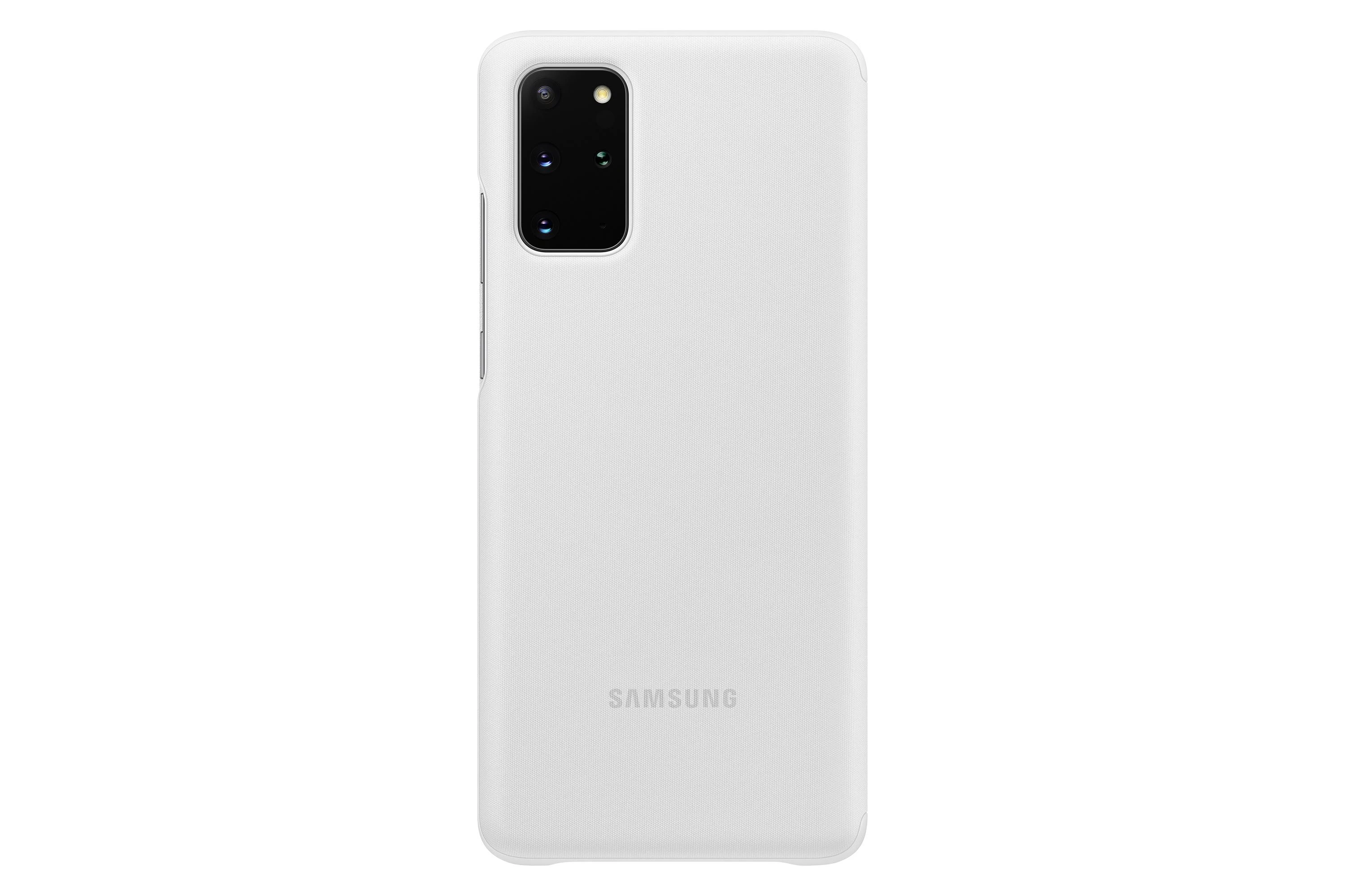 Dėklas ZG985CWE Aiškaus vaizdo dangtelis, skirtas Samsung Galaxy S20 Plus (Baltas)