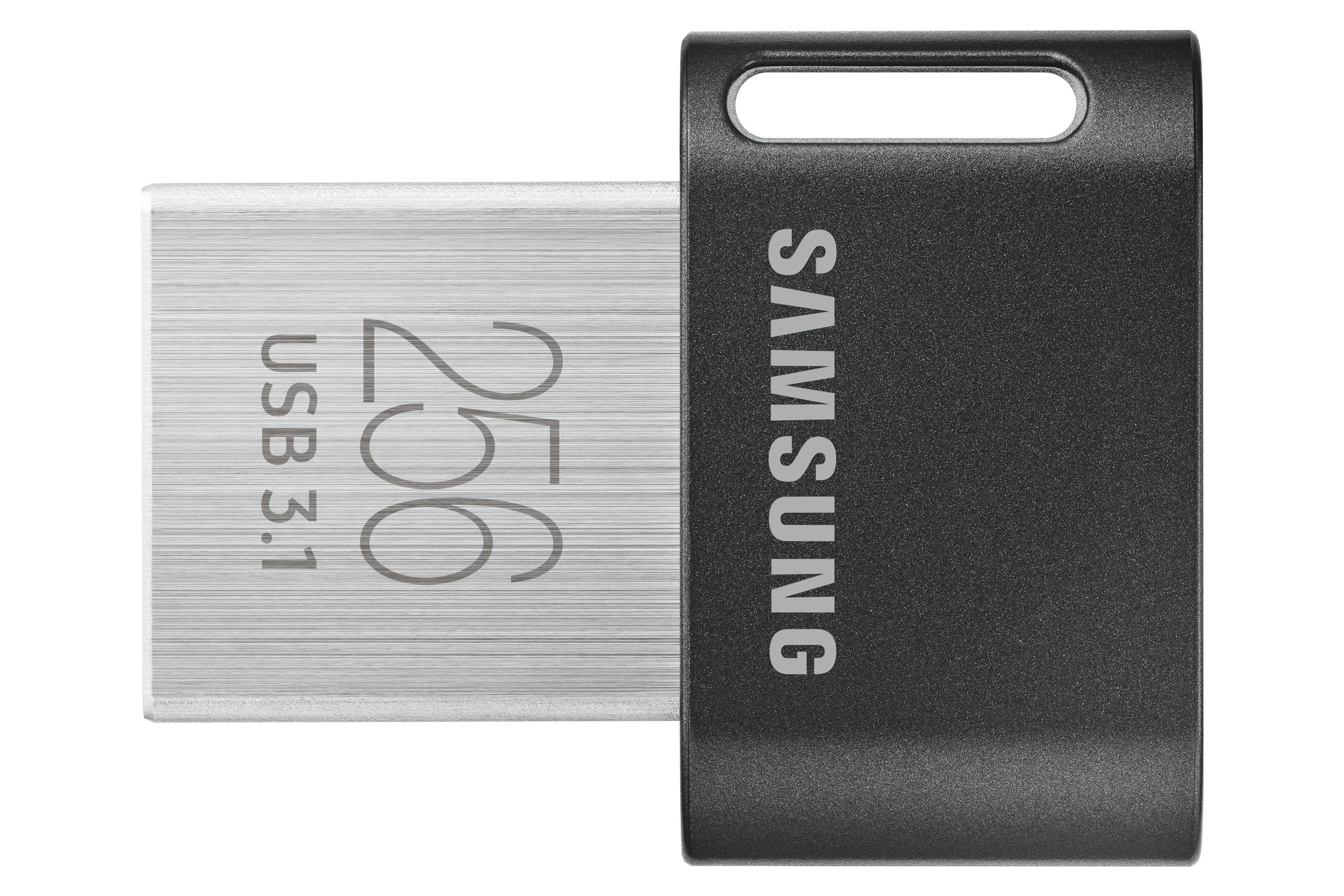 USB laikmena Samsung FIT Plus, 256 GB, Juodos spalvos