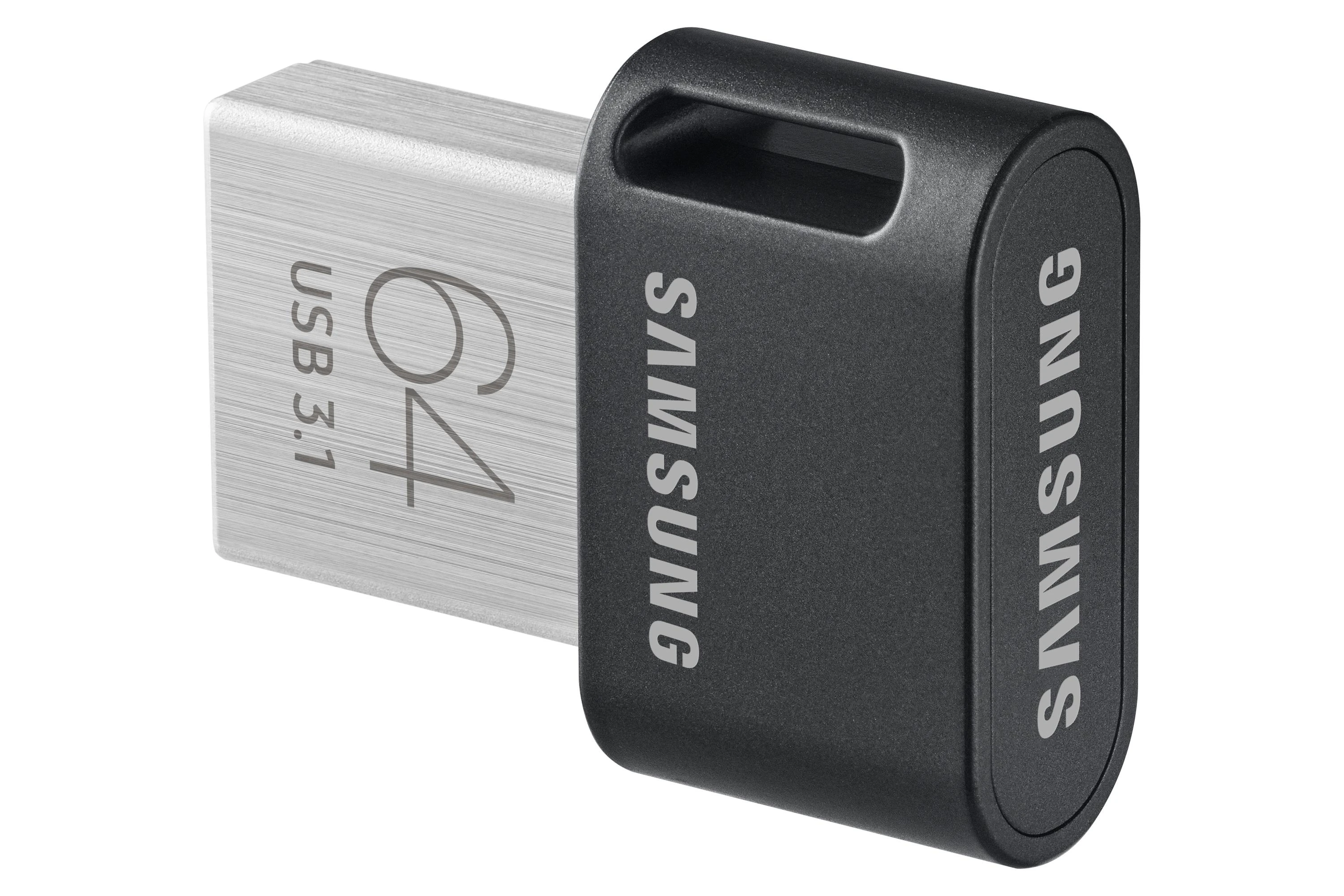 USB laikmena Samsung FIT Plus, 64 GB, Juodos spalvos
