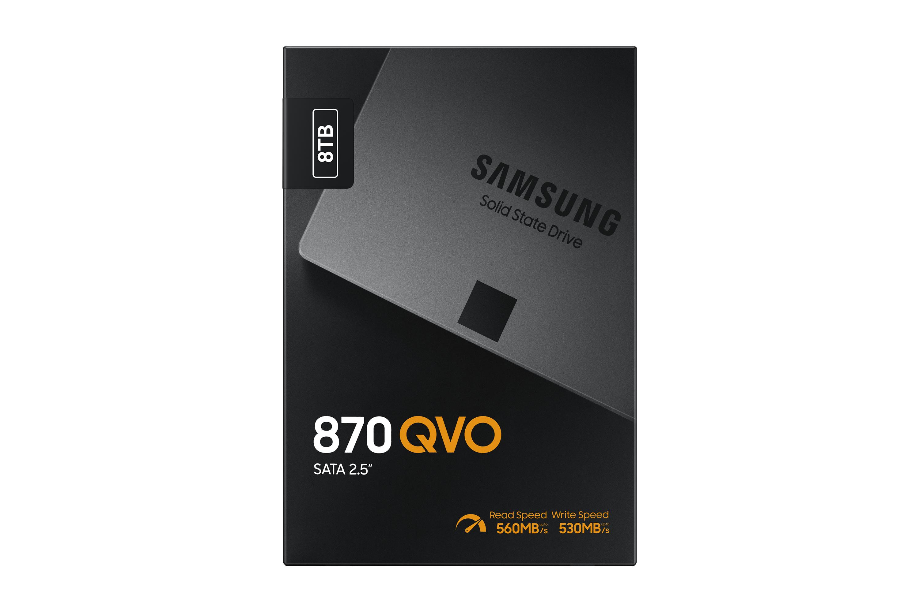 Kietasis diskas SSD SAMSUNG 870 QVO/8TB/SATA 3.0/MZ-77Q8T0BW