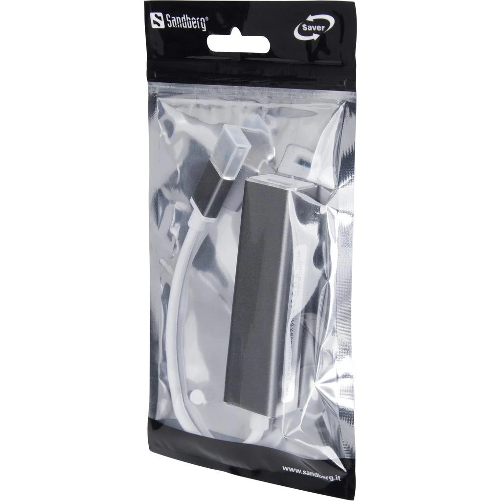 Sandberg USB 3.0 šakotuvas pakuotėje