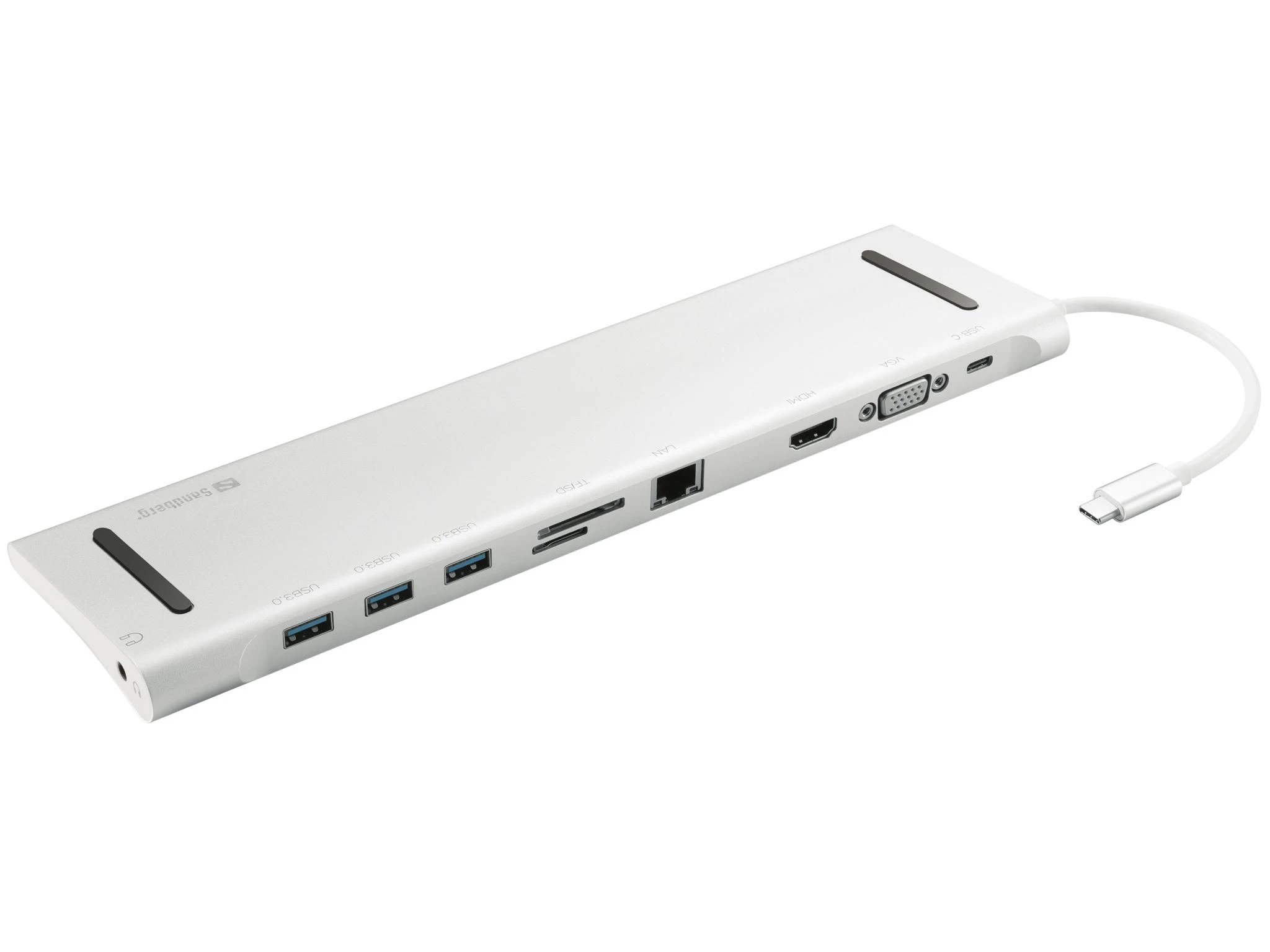 Sandberg 10-in-1 adapteris su jungčių gausa