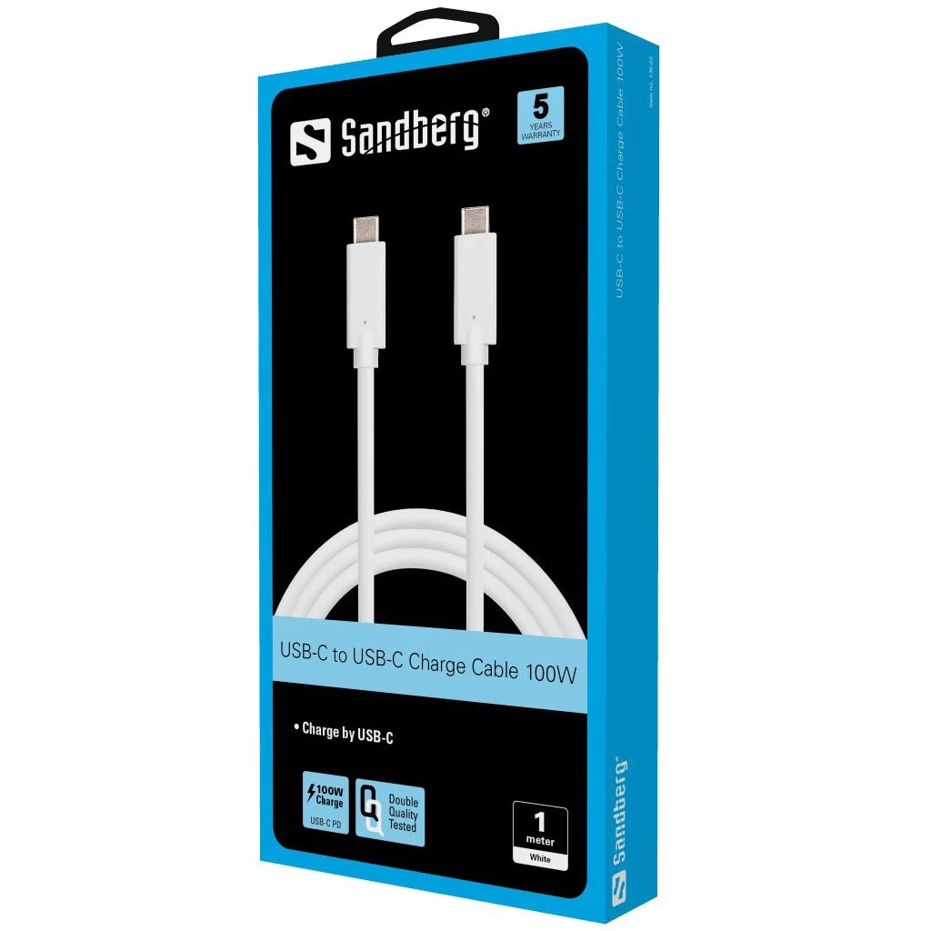 Sandberg USB-C įkrovimo kabelis 1M, 100W
