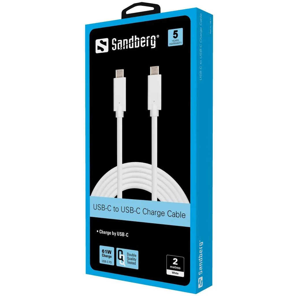 Sandberg USB-C įkrovimo kabelis 2M, 65W